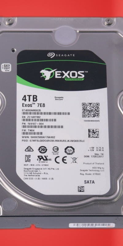Seagate ST4000NM0035 Exos Enterprise 4TB Internal 7200RPM 3.5in. Hard Disk Drive