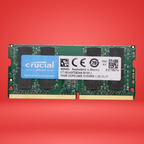Crucial CT16G4SFD824A 16GB DDR4-2400 (PC4-19200) Memory Module