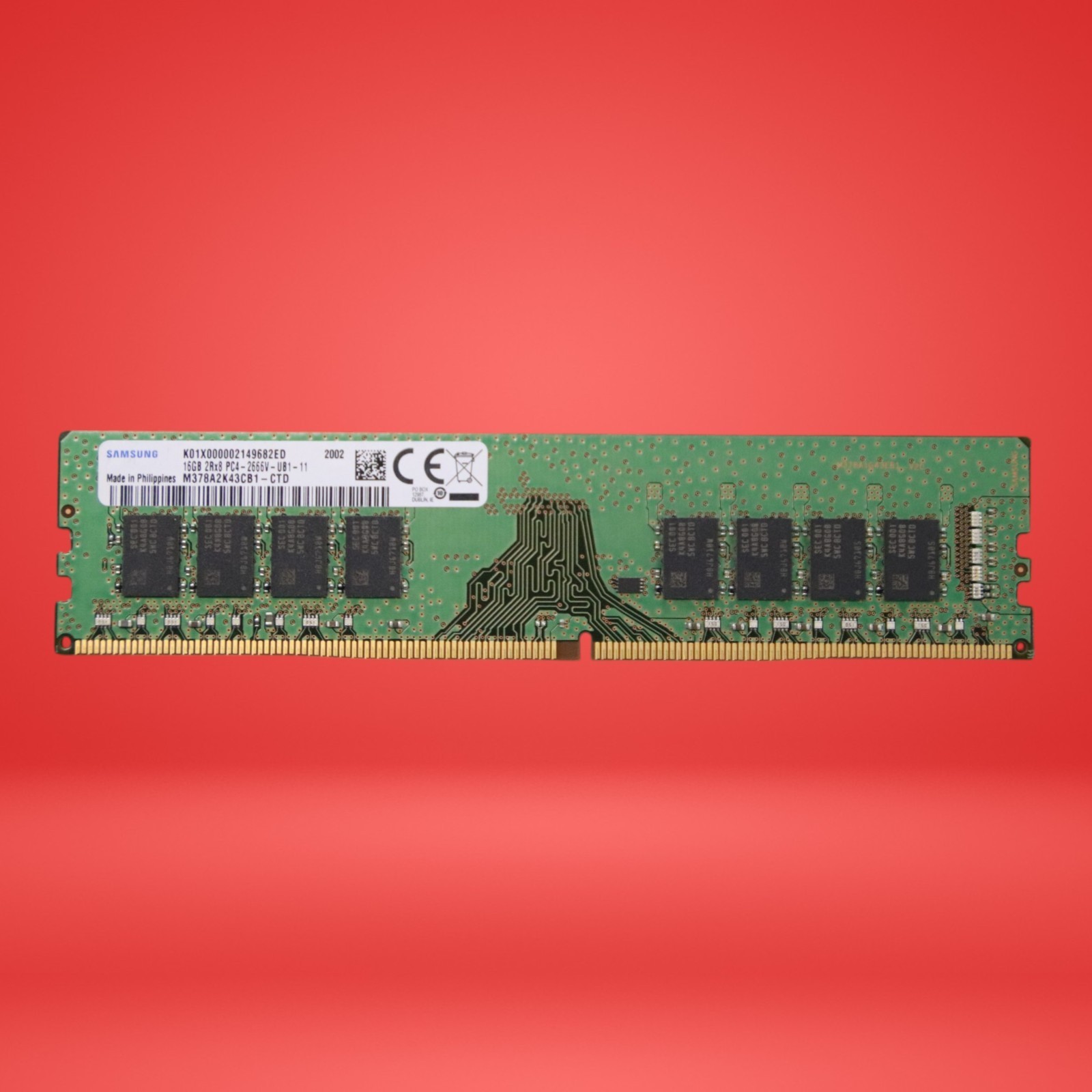 Samsung 16GB DDR4 2666MHz PC4-21300 ECC Memory RAM M378A2K43CB1-CTD - Image 2