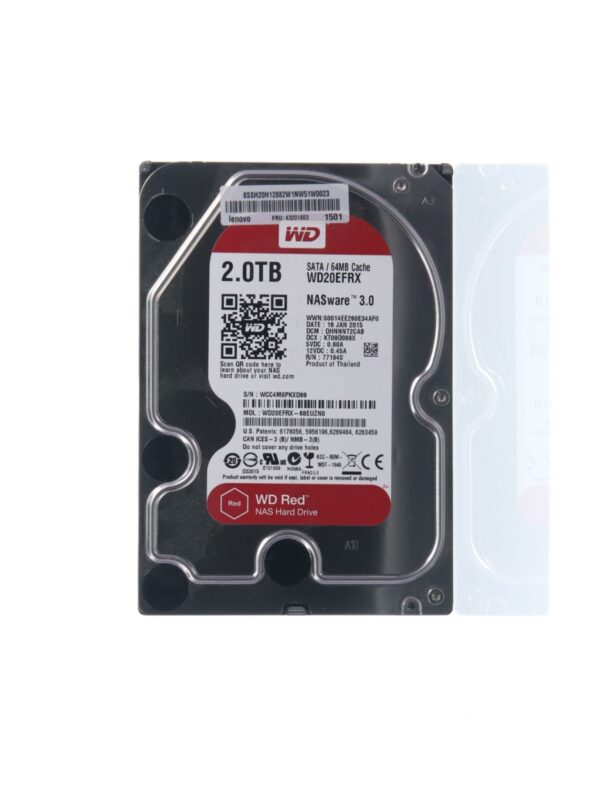 WD Western Digital Red NAS 2TB 3.5" HDD SATA 6Gbps 7200RPM 64MB WD20EFRX-68EUZN0