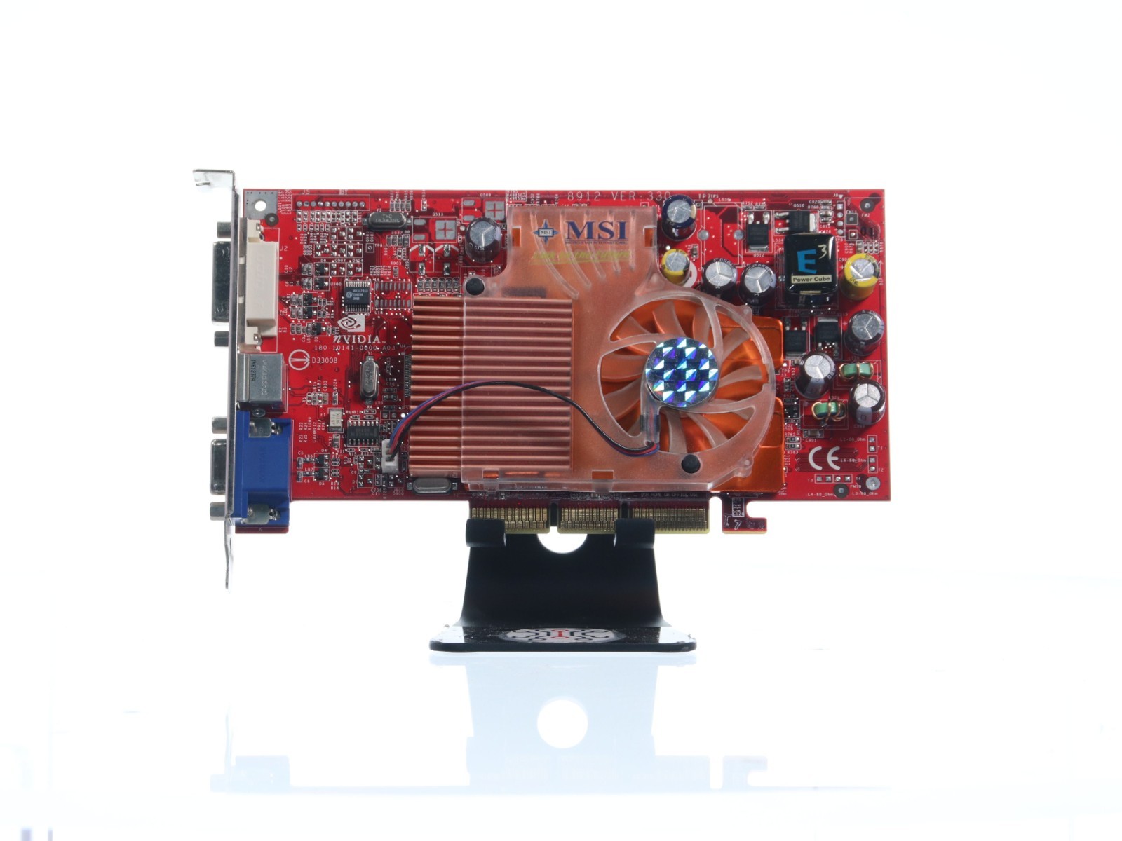 MSI GeFORCE FX5600 126MB DDR SDRAM AGP 4x GRAPHICS CARD DVI VGA S-Video