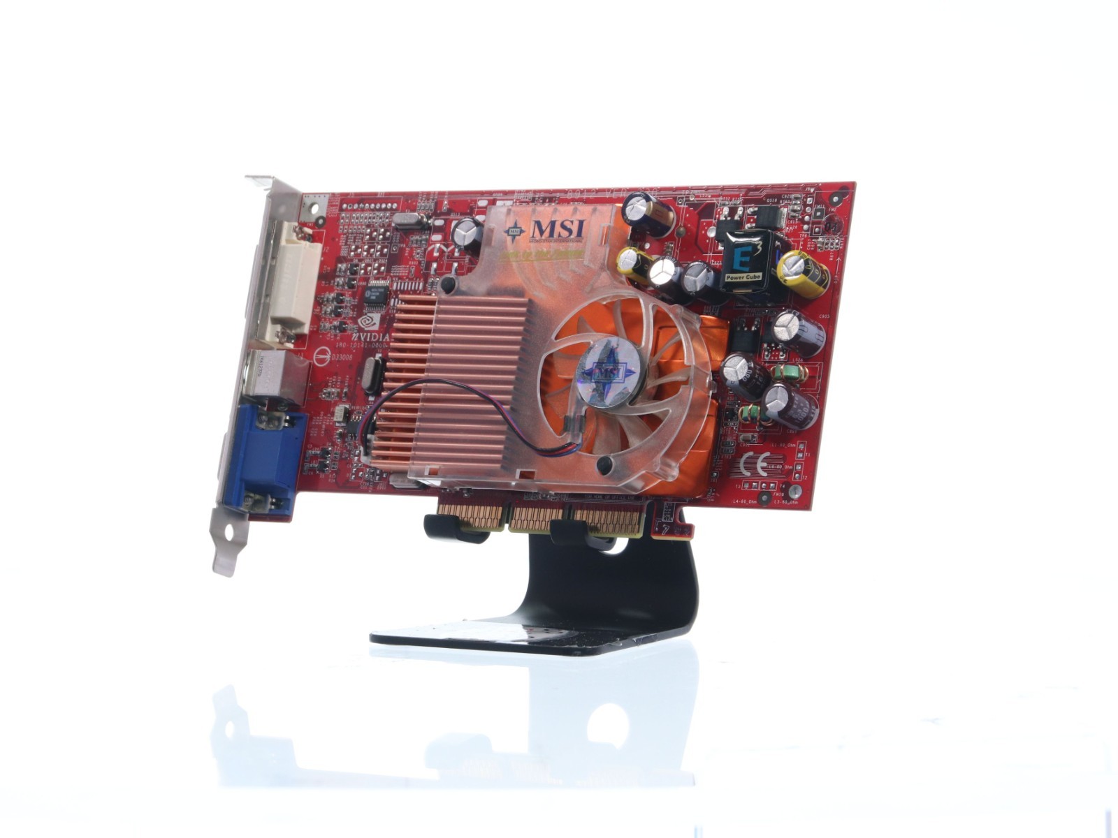 MSI GeFORCE FX5600 126MB DDR SDRAM AGP 4x GRAPHICS CARD DVI VGA S-Video - Image 2