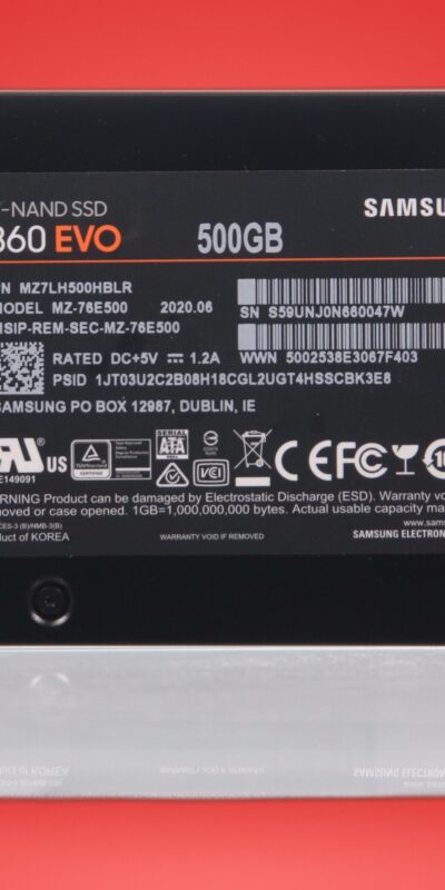 SAMSUNG SSD 500GB SATA III 860 EVO Series 2.5" Internal Solid-State Drive
