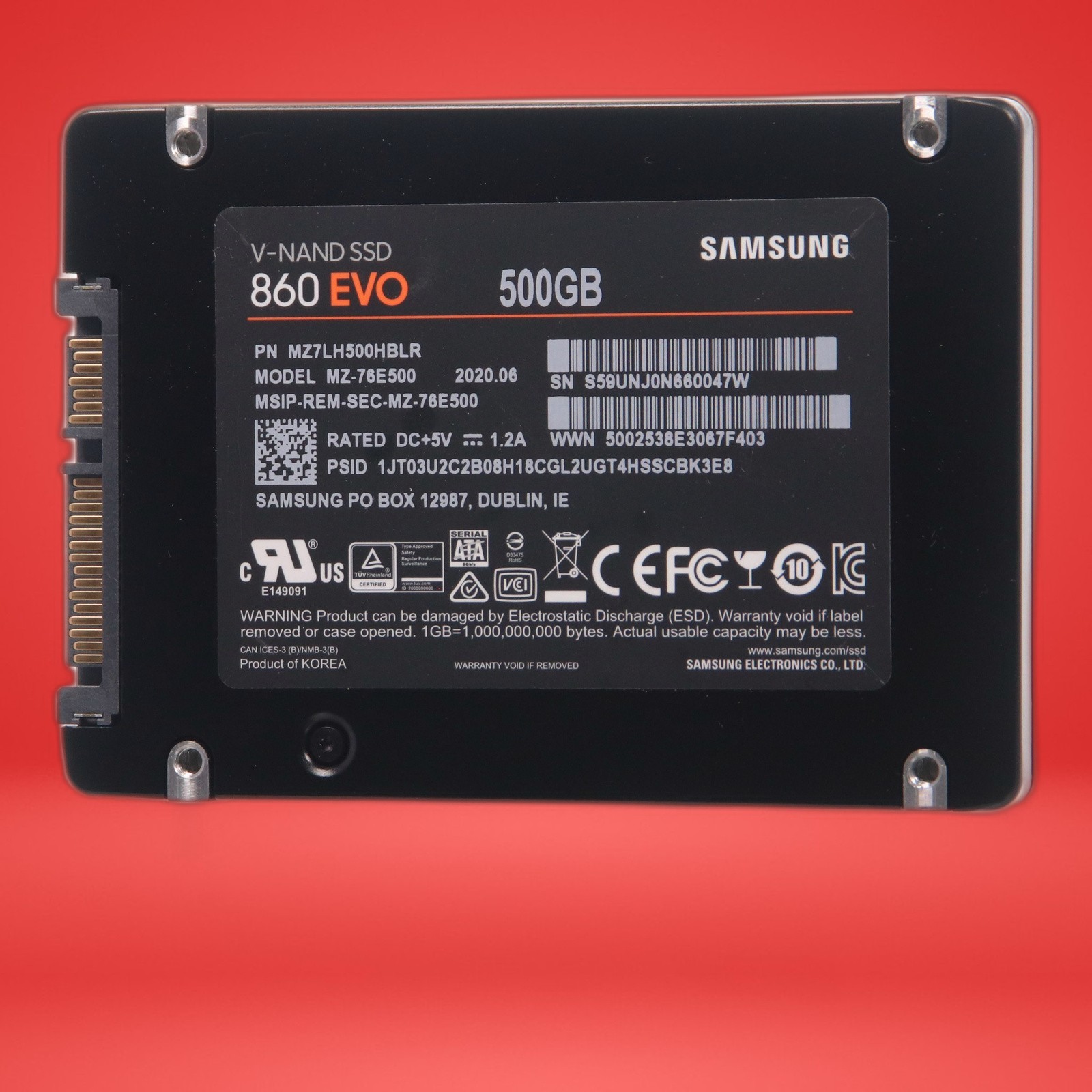 SAMSUNG SSD 500GB SATA III 860 EVO Series 2.5" Internal Solid-State Drive - Image 2