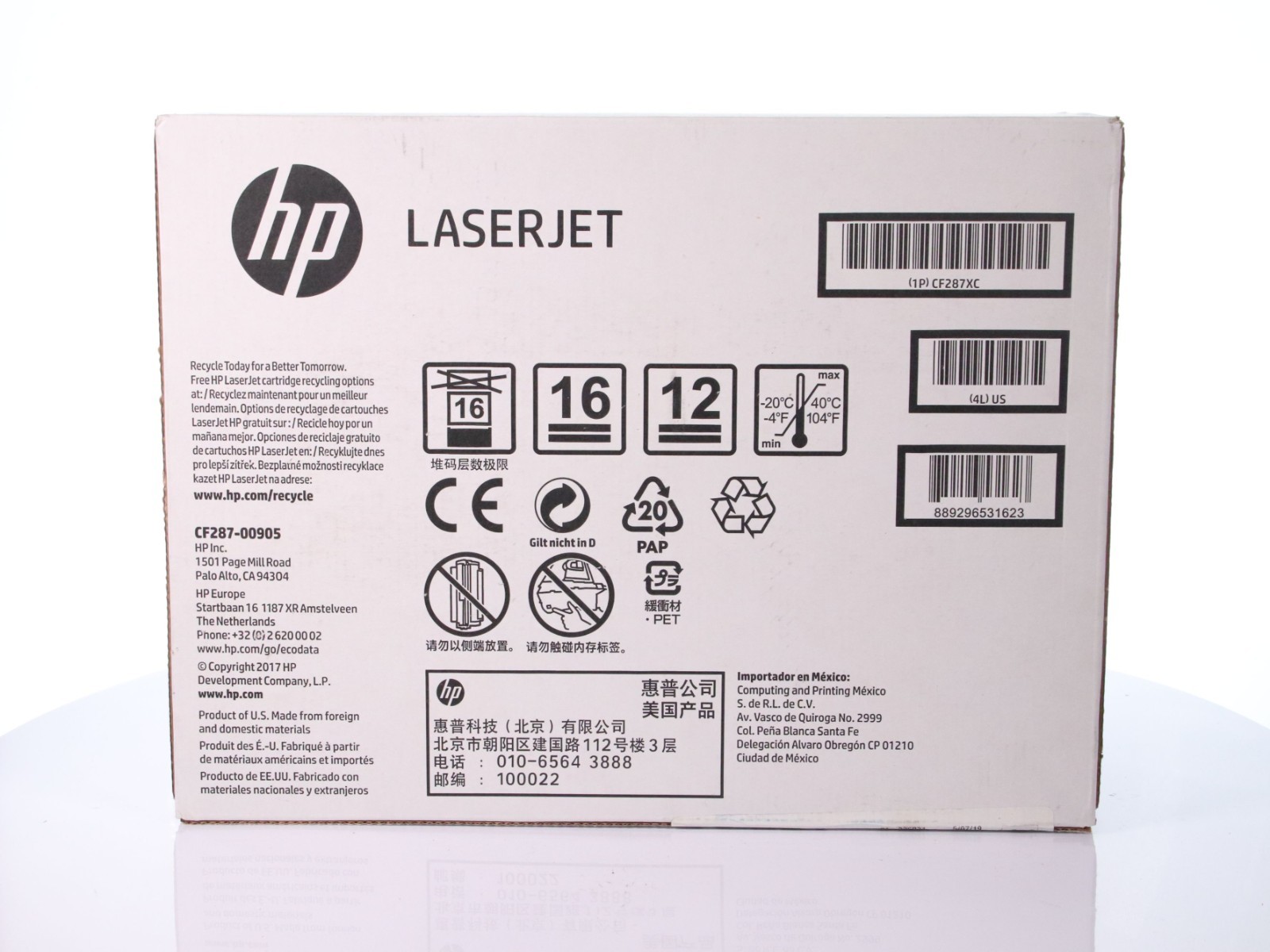 HP CF287XC OEM Black Toner Genuine New Sealed High Yield - Image 2