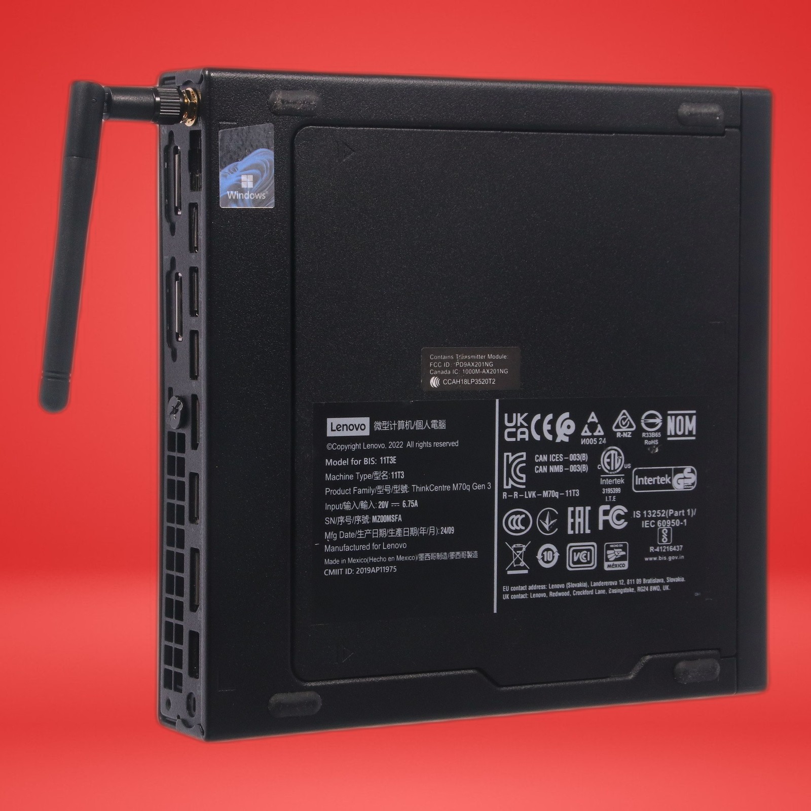 Lenovo ThinkCentre M70q Gen 3 Intel Core i7-12700T 16GB RAM 256NVME WIN 11 PRO - Image 12