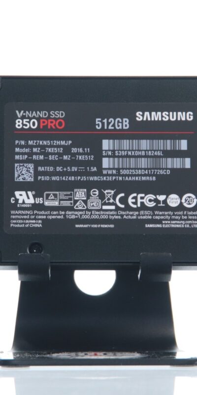 SAMSUNG V-NAND SSD 850Pro 512GB MZ-7KE512 2.5" 512MB SATA III 6.0Gbps