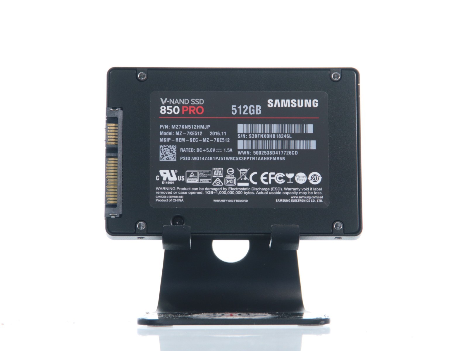 SAMSUNG V-NAND SSD 850Pro 512GB MZ-7KE512 2.5" 512MB SATA III 6.0Gbps