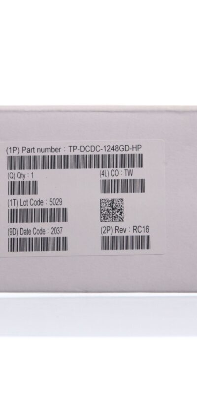Tycon Systems, PoE+ (Power Over Ethernet) Injector, TP-DCDC-1248GD-HP 1000Mbps
