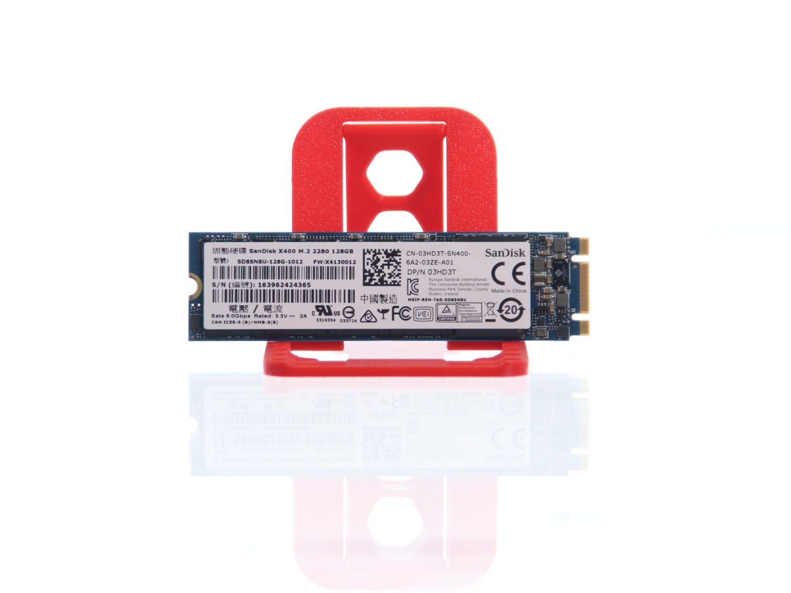 Lot of 4 SanDisk X400 SD8SN8U-128G-1012 03HD3T 128GB M.2 2280 Sata 6.0Gbps