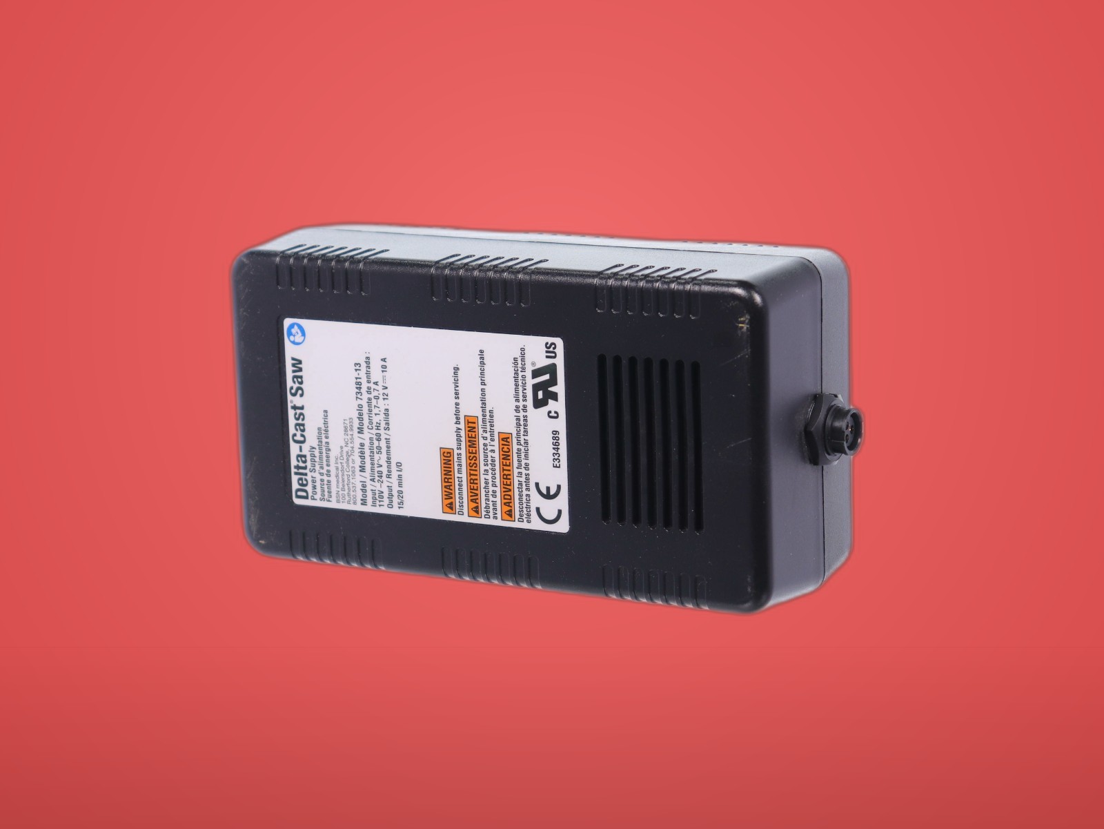 Delta-Cast Saw 73481-13 Power Supply 110V -240V - Image 2