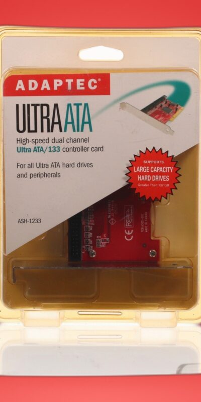 Adaptec ASH-1233 PCI Ultra ATA / 133 PCI Controller Card -Dual Channel IDE