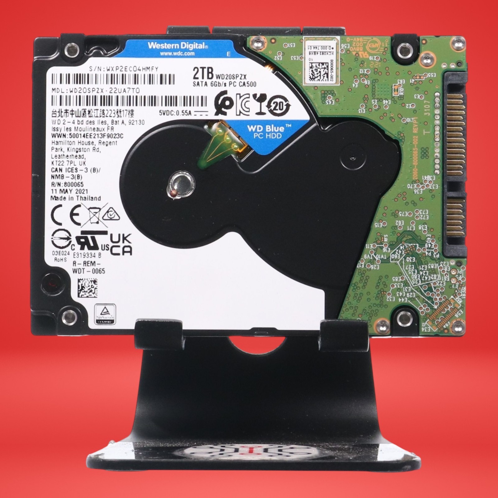 Western Digital 2TB WD20SPZX 5400RPM SATA 2.5" Laptop HDD