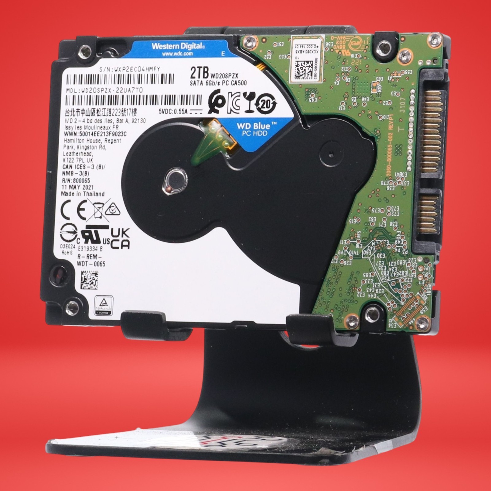 Western Digital 2TB WD20SPZX 5400RPM SATA 2.5" Laptop HDD - Image 2