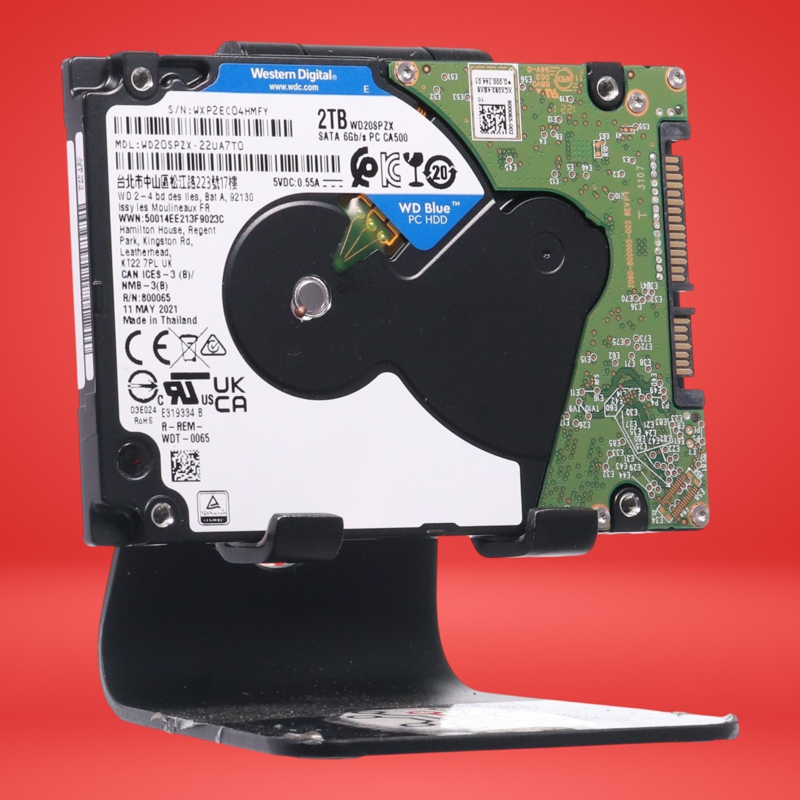 Western Digital 2TB WD20SPZX 5400RPM SATA 2.5" Laptop HDD - Image 6