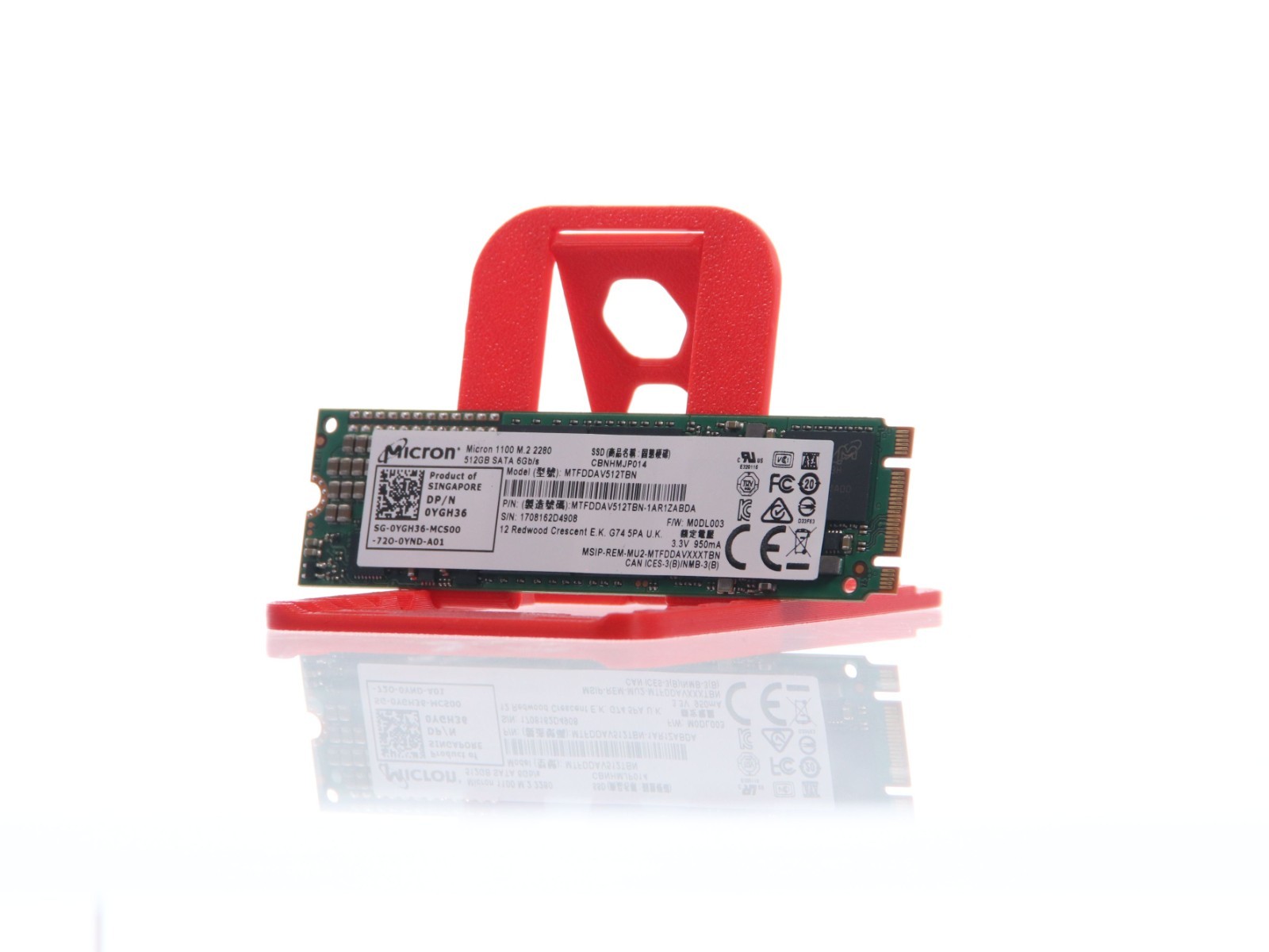 Micron 1100 512GB M.2 2280 SATA SSD MTFDDAV512TBN YGH36 - Image 2