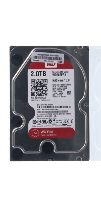 Western Digital WD Red 2TB SATA NASware 3.5" HDD WD20EFRX HDD Hard drive HDD