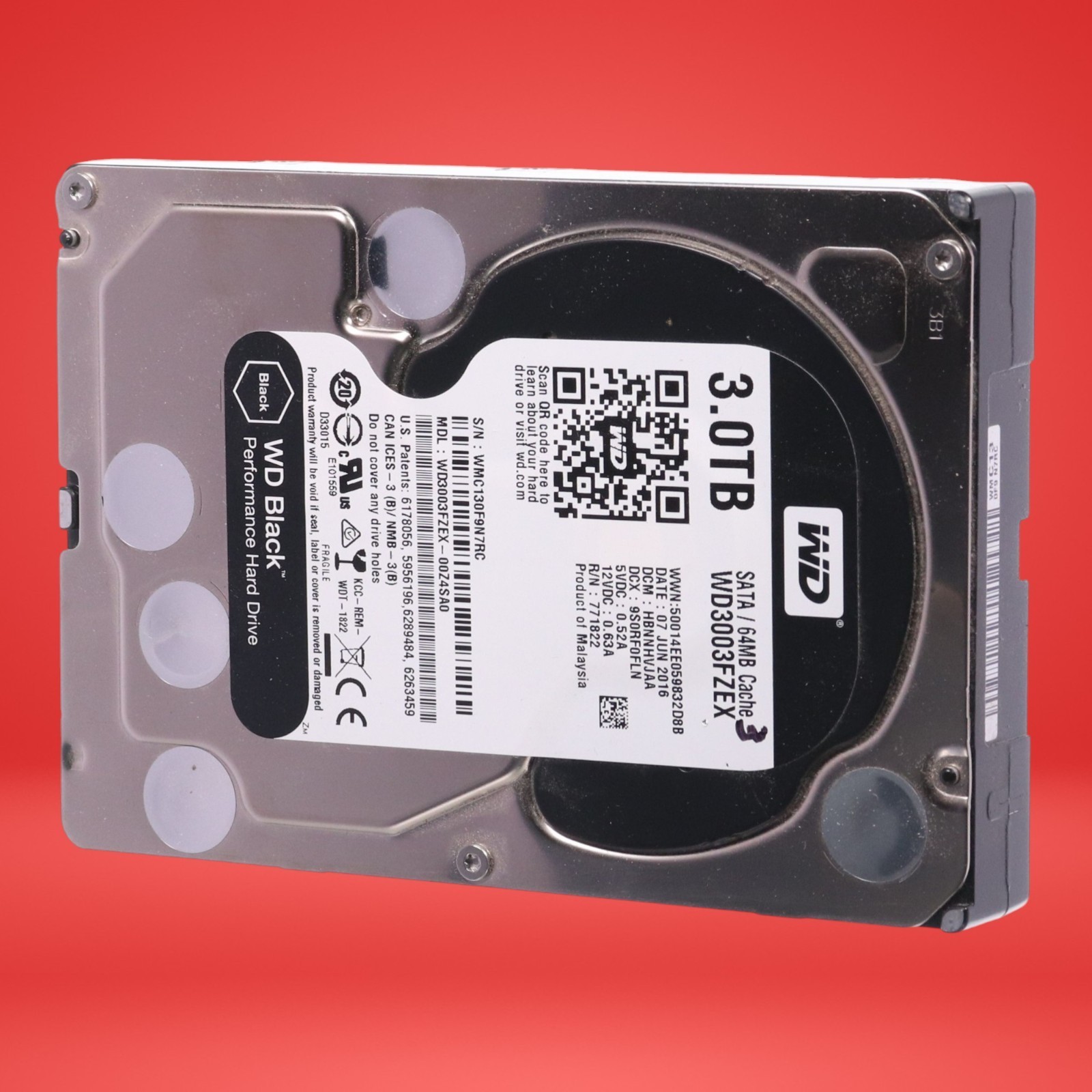 Western Digital WD Black 3.0TB Internal 7200RPM 3.5" WD3003FZEX Hard Drive - Image 2