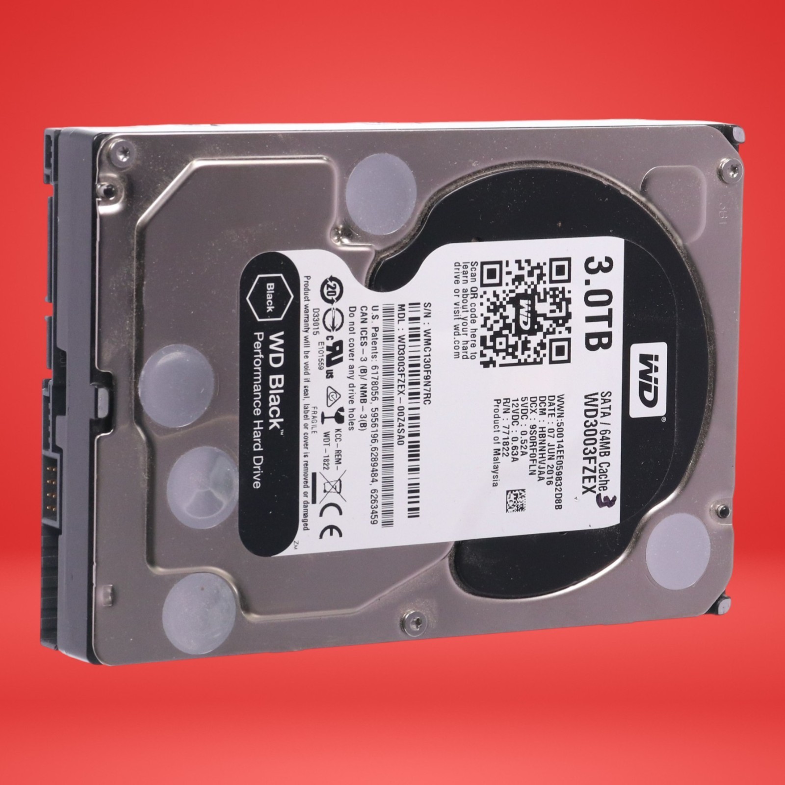 Western Digital WD Black 3.0TB Internal 7200RPM 3.5" WD3003FZEX Hard Drive - Image 6