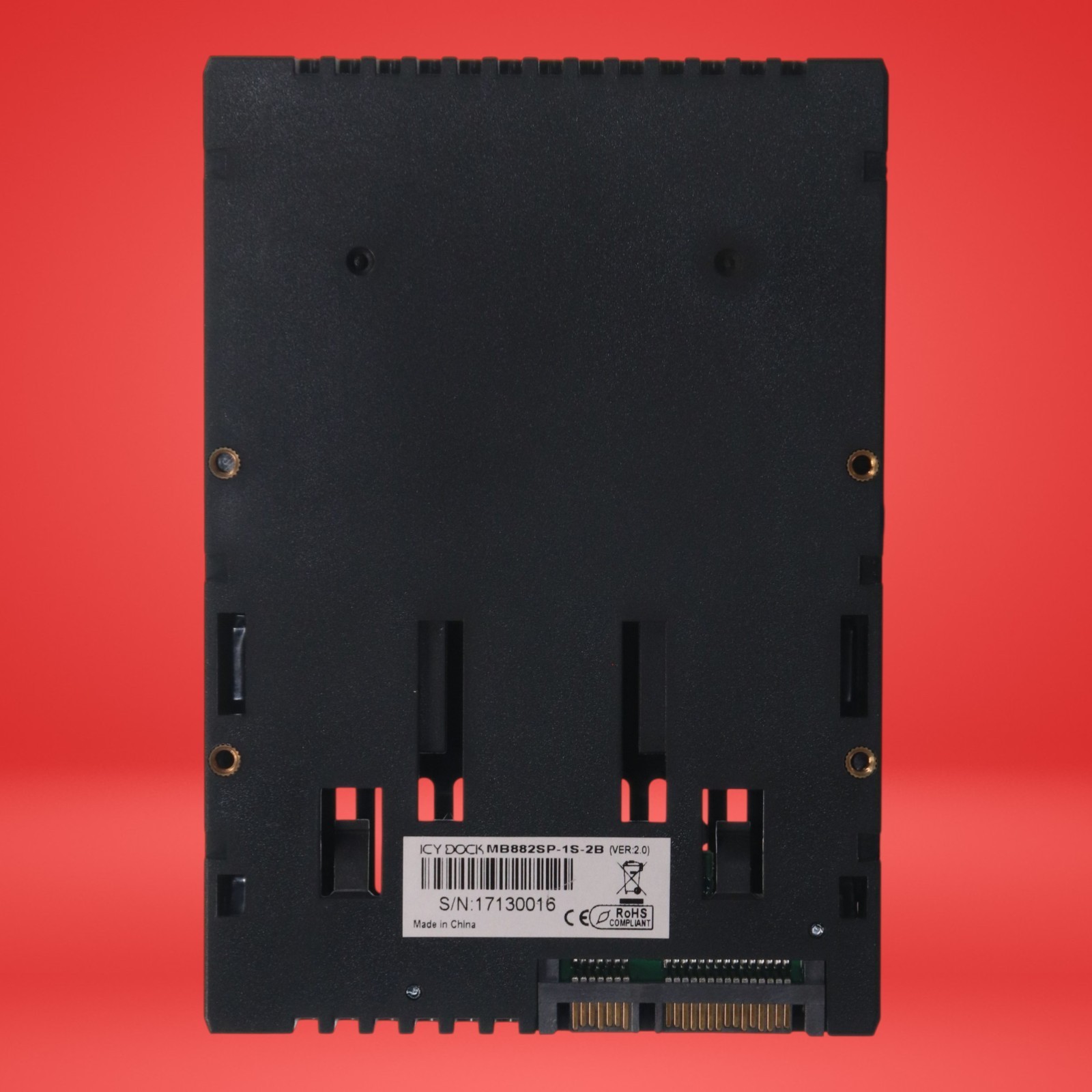 LOT OF 4 ICY Dock MB882SP-1S-2B SATA HDD 2.5" to 3.5" Converter Enclosure Case - Image 4