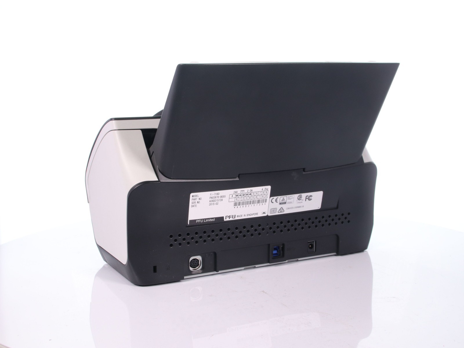 Fujitsu Fi-7160 PA03670-B055 Duplex Color Document Scanner Scans: 55k No AC - Image 6