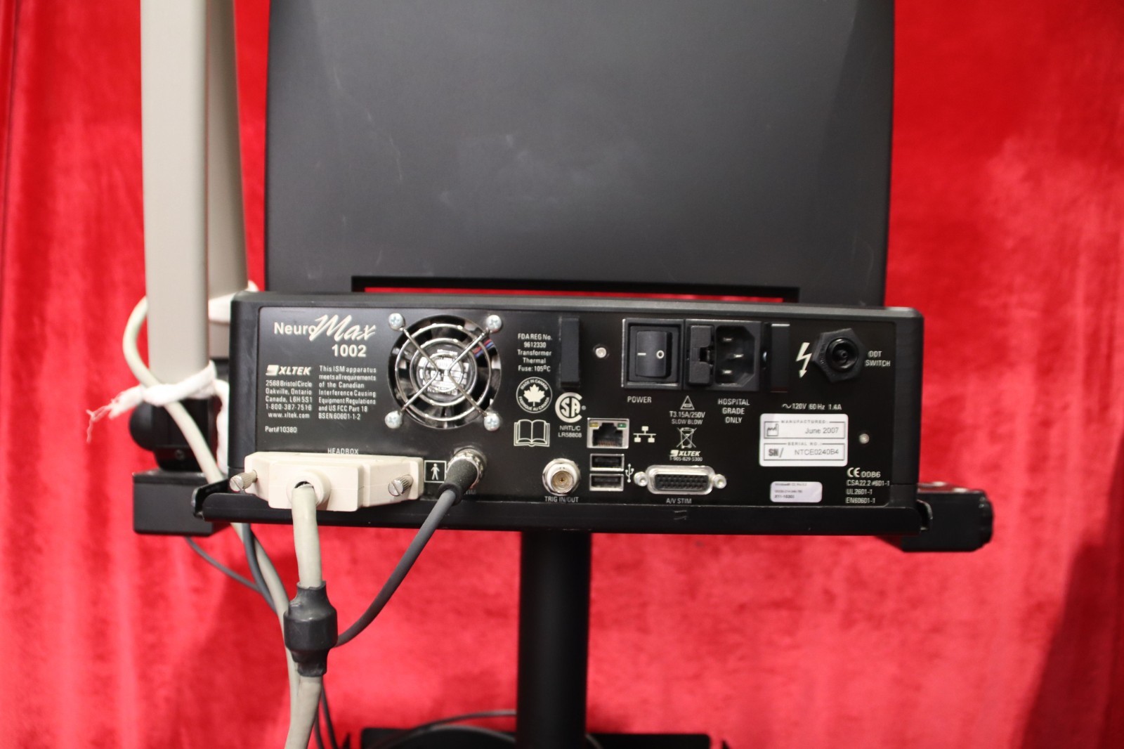 Natus Xltek NeuroMax 1002 Portable EMG W/ AC Adapter - Image 10