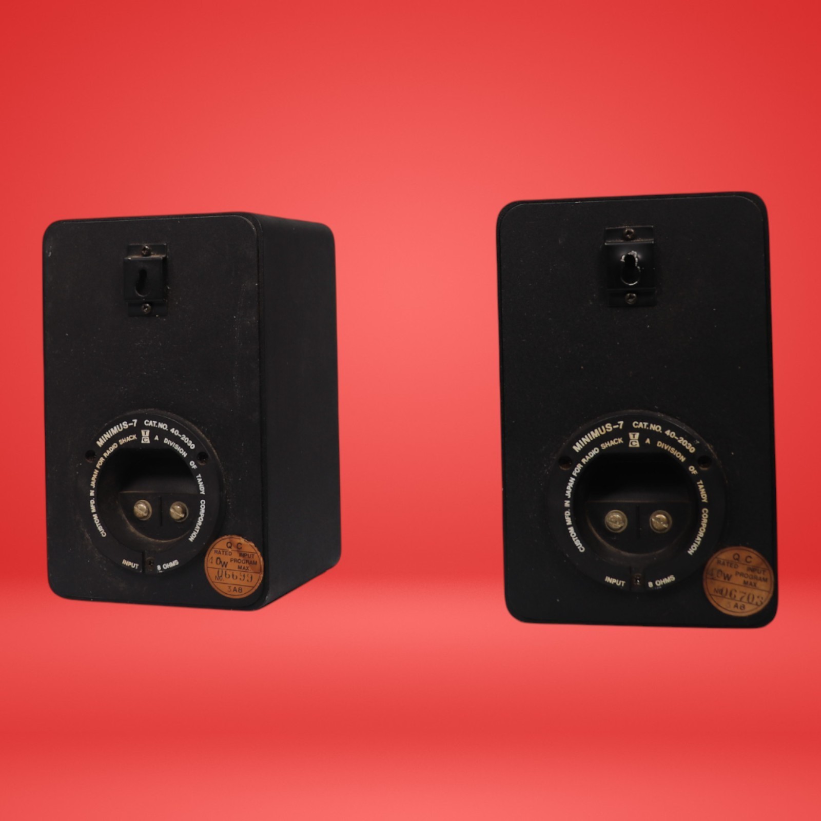 Pair Realistic Minimus 7 Speakers Cat No 40-2030 Black 8 Ohms 40W - Image 5