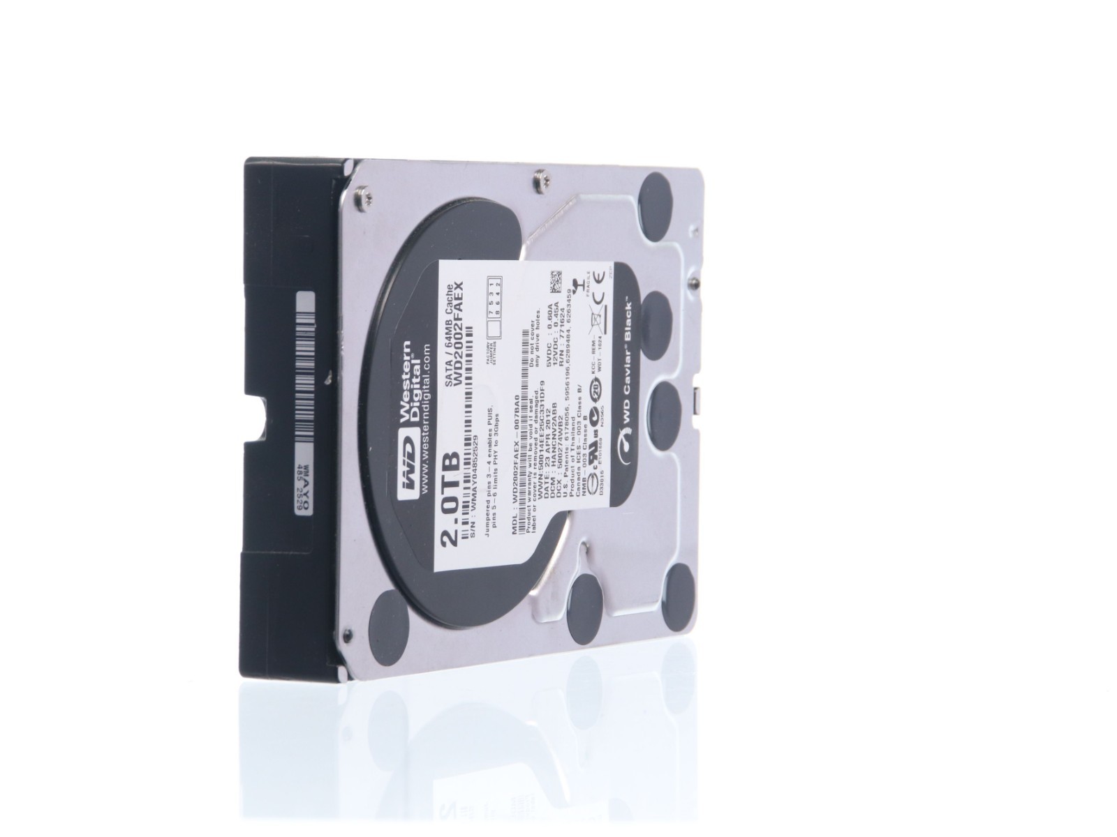 Western Digital WD2002FAEX-007BA0 2TB 3.5" SATA Black Hard Disk Drive - Image 11