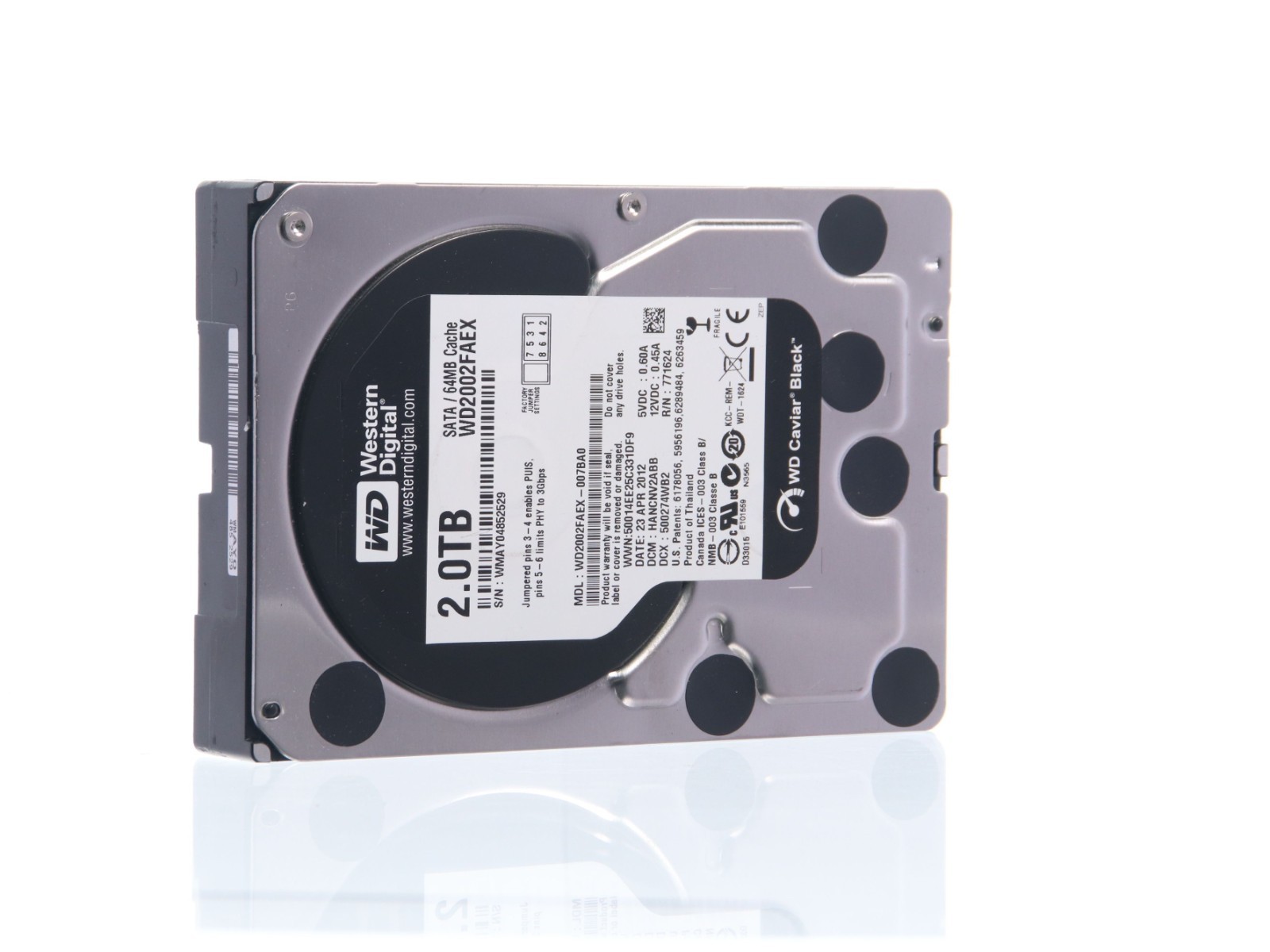 Western Digital WD2002FAEX-007BA0 2TB 3.5" SATA Black Hard Disk Drive - Image 12