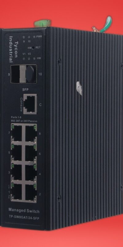 Tycon TP-SW8GAT/BT/24-SFP 8-Port Gigabit PoE++ Managed Industrial SFP Switch