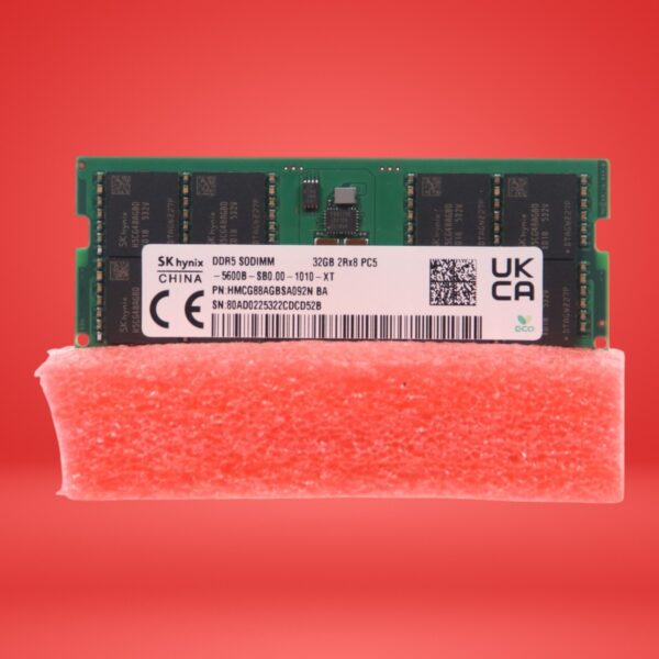 SK Hynix HMCG88AGBSA092N 32GB PC5-44800 2Rx8 DDR5 5600 CL46 SODIMM Laptop RAM