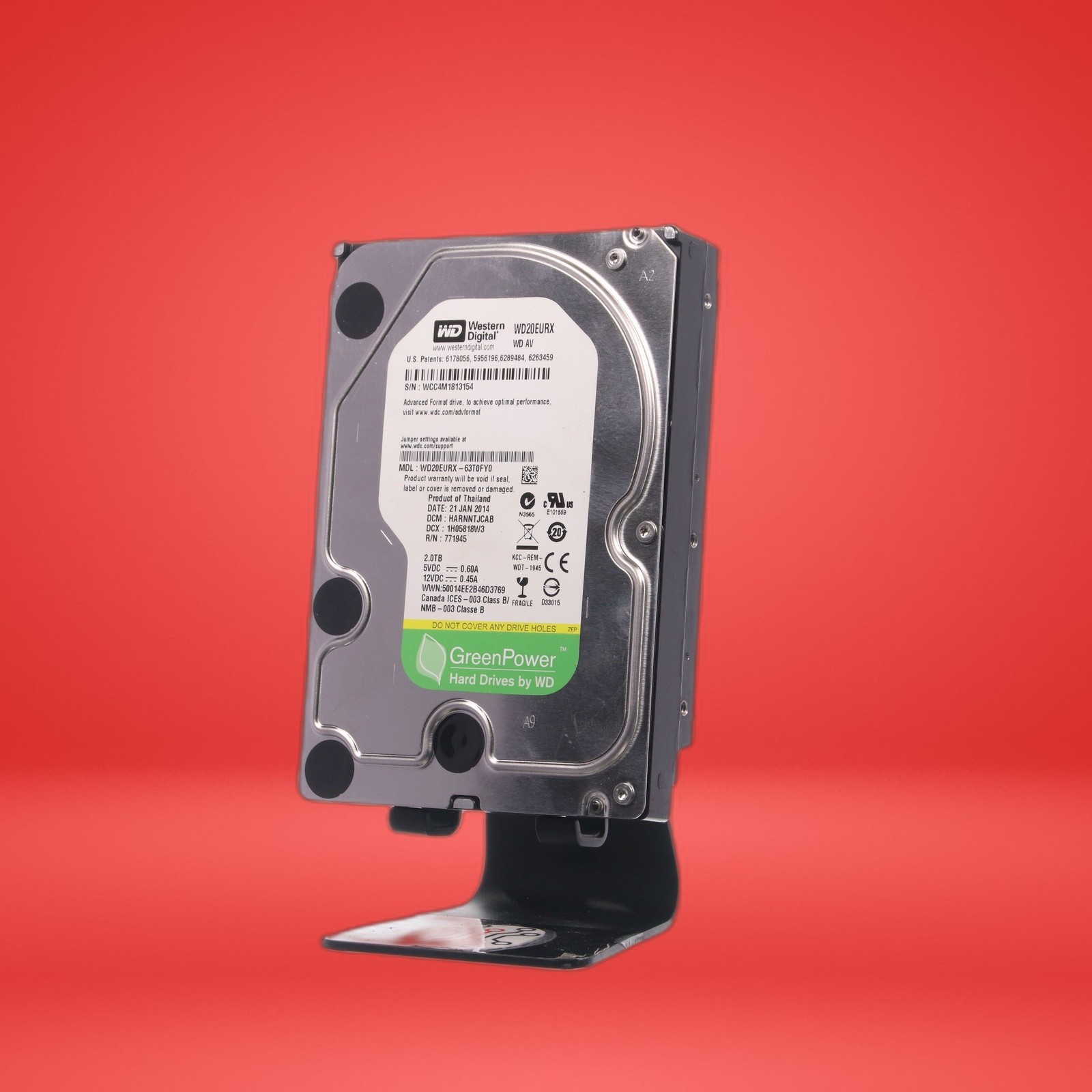 WESTERN DIGITAL 2TB SATA HARD DRIVE WD20EURX-63TOFYO - Image 2