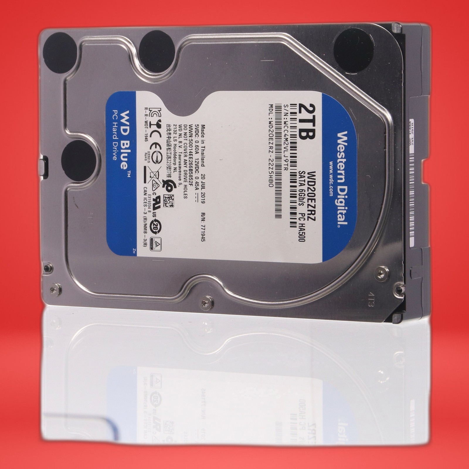 Western Digital 2TB WD Blue PC Internal Hard Drive SATA 6 Gb/s WD20EZRZ - Image 2