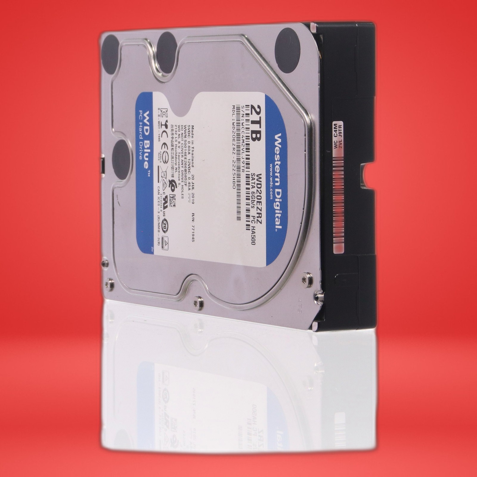 Western Digital 2TB WD Blue PC Internal Hard Drive SATA 6 Gb/s WD20EZRZ - Image 3
