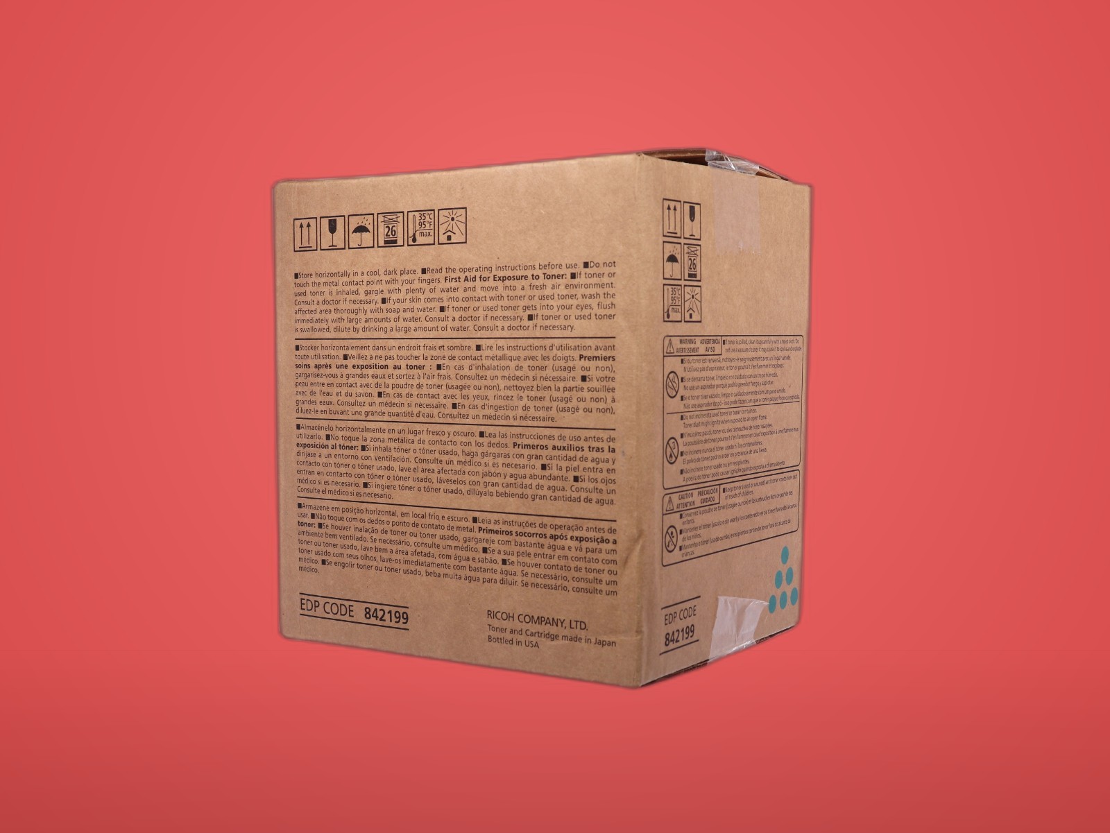 Genuine Ricoh MP C8003 Toner Cartridge 842199 Cyan 47,000 Page OEM Sealed NEW - Image 8