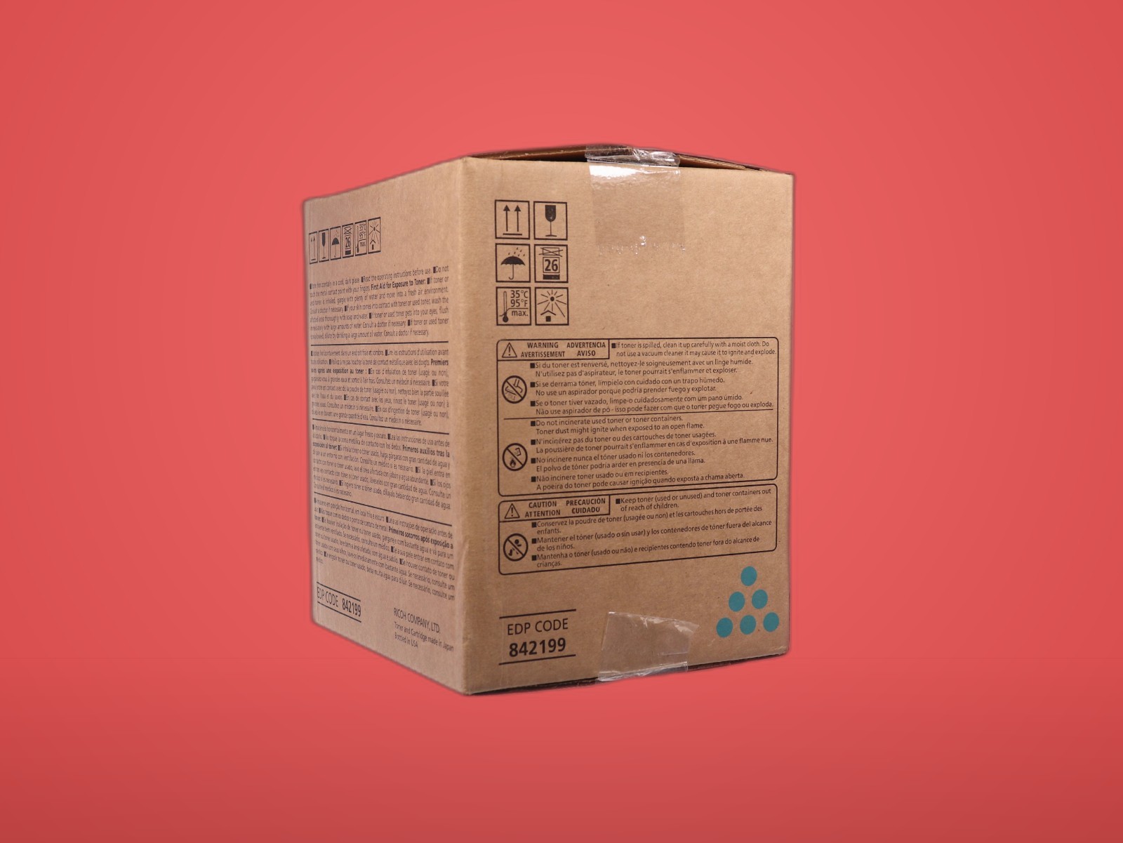 Genuine Ricoh MP C8003 Toner Cartridge 842199 Cyan 47,000 Page OEM Sealed NEW - Image 9