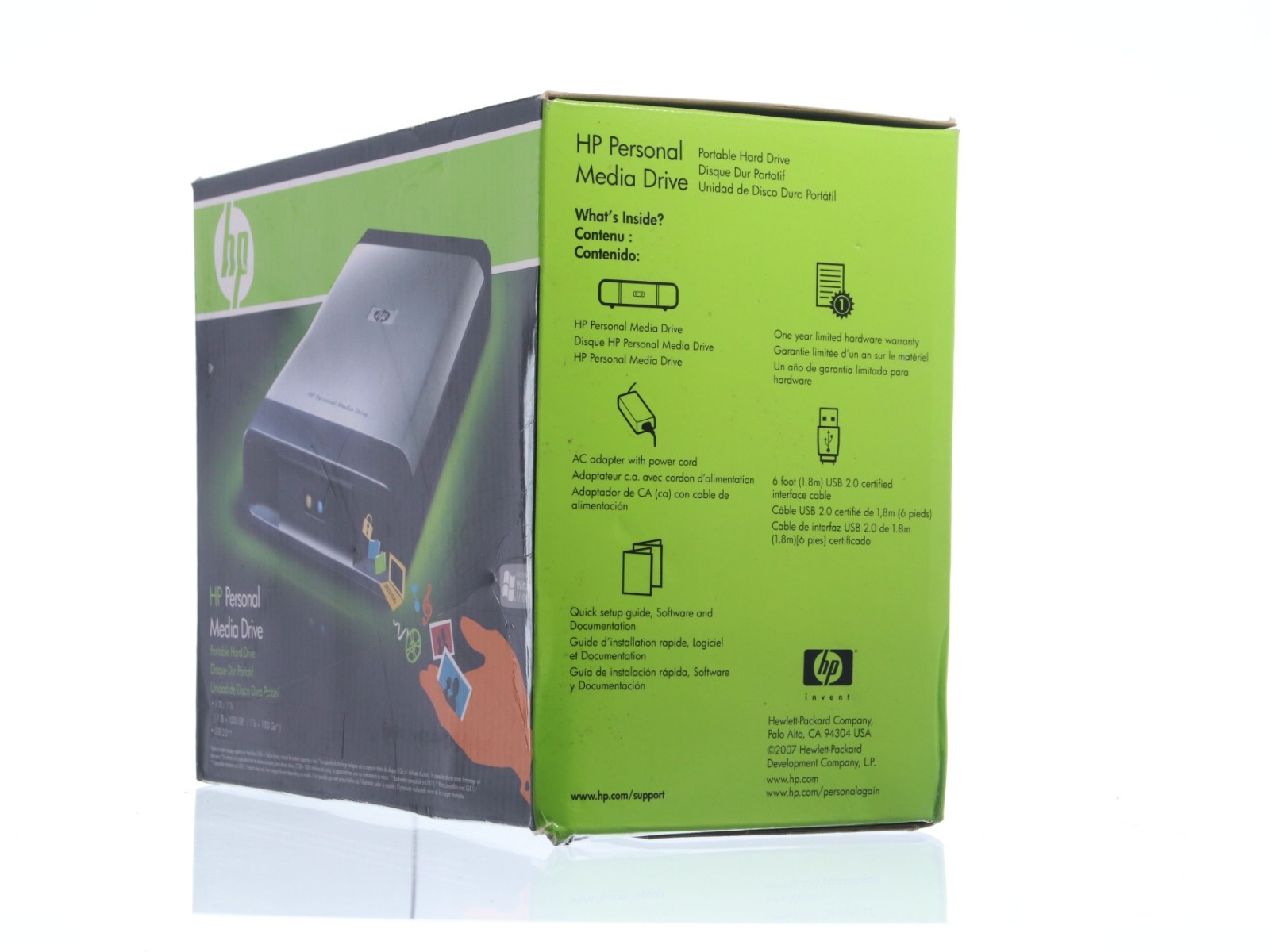 HP Media Drive 1TB Portable External USB drive HD10000X New - Image 3