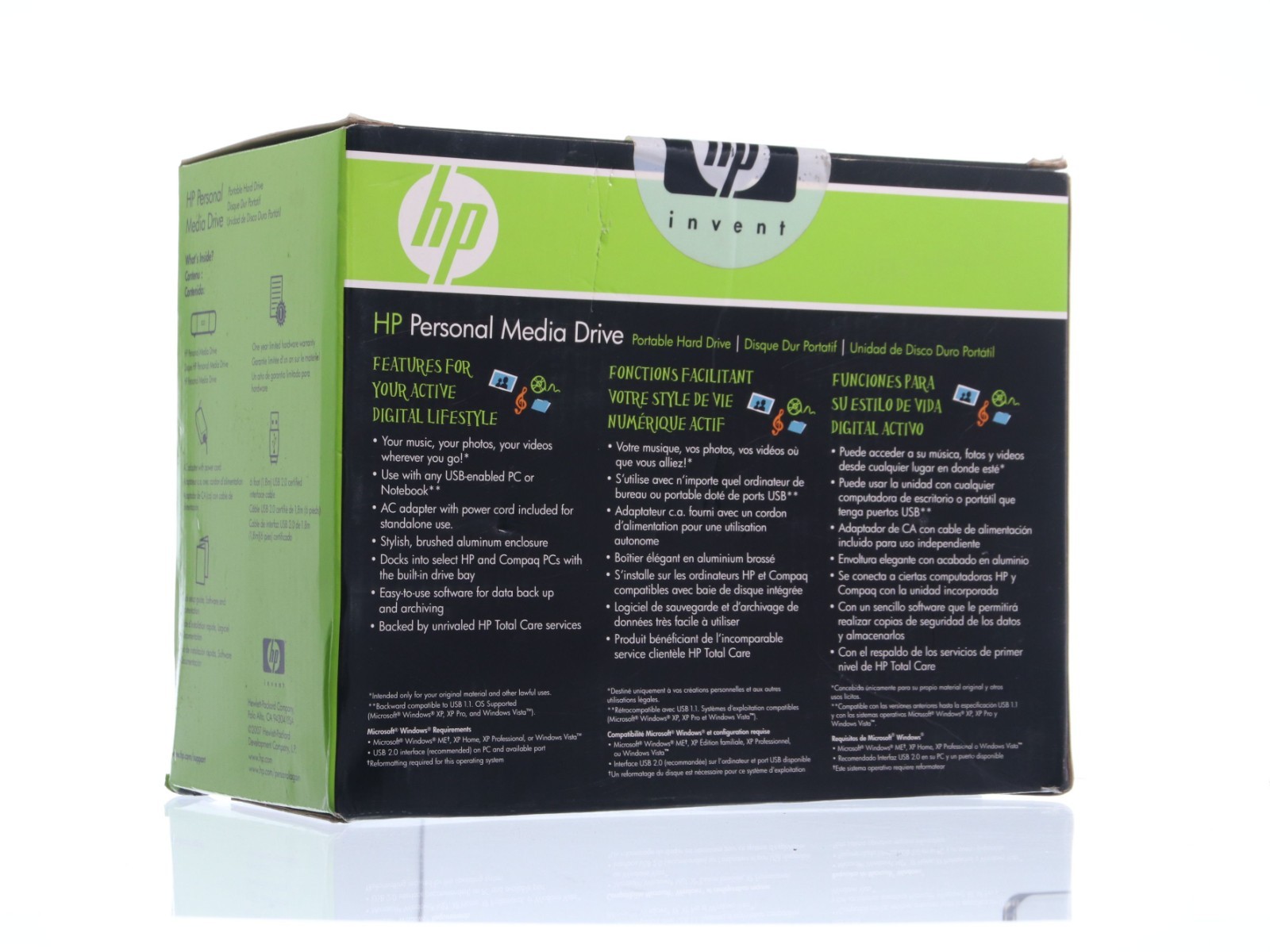 HP Media Drive 1TB Portable External USB drive HD10000X New - Image 6