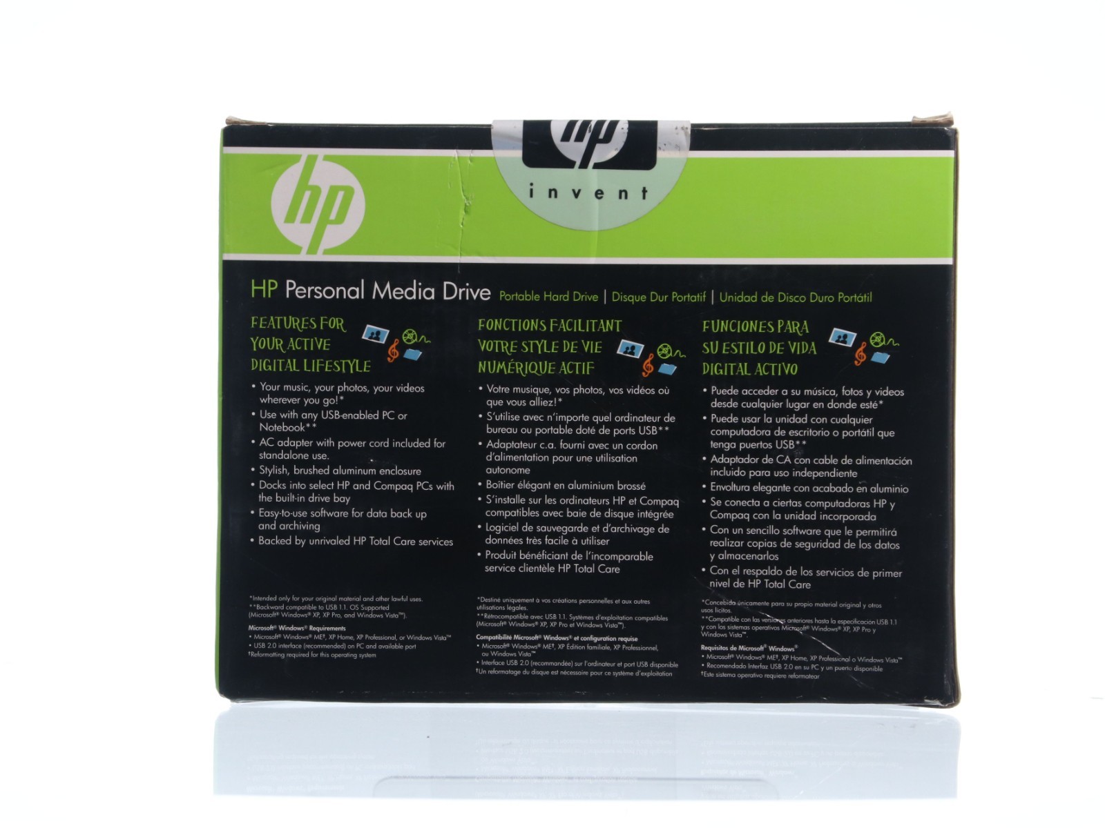 HP Media Drive 1TB Portable External USB drive HD10000X New - Image 7