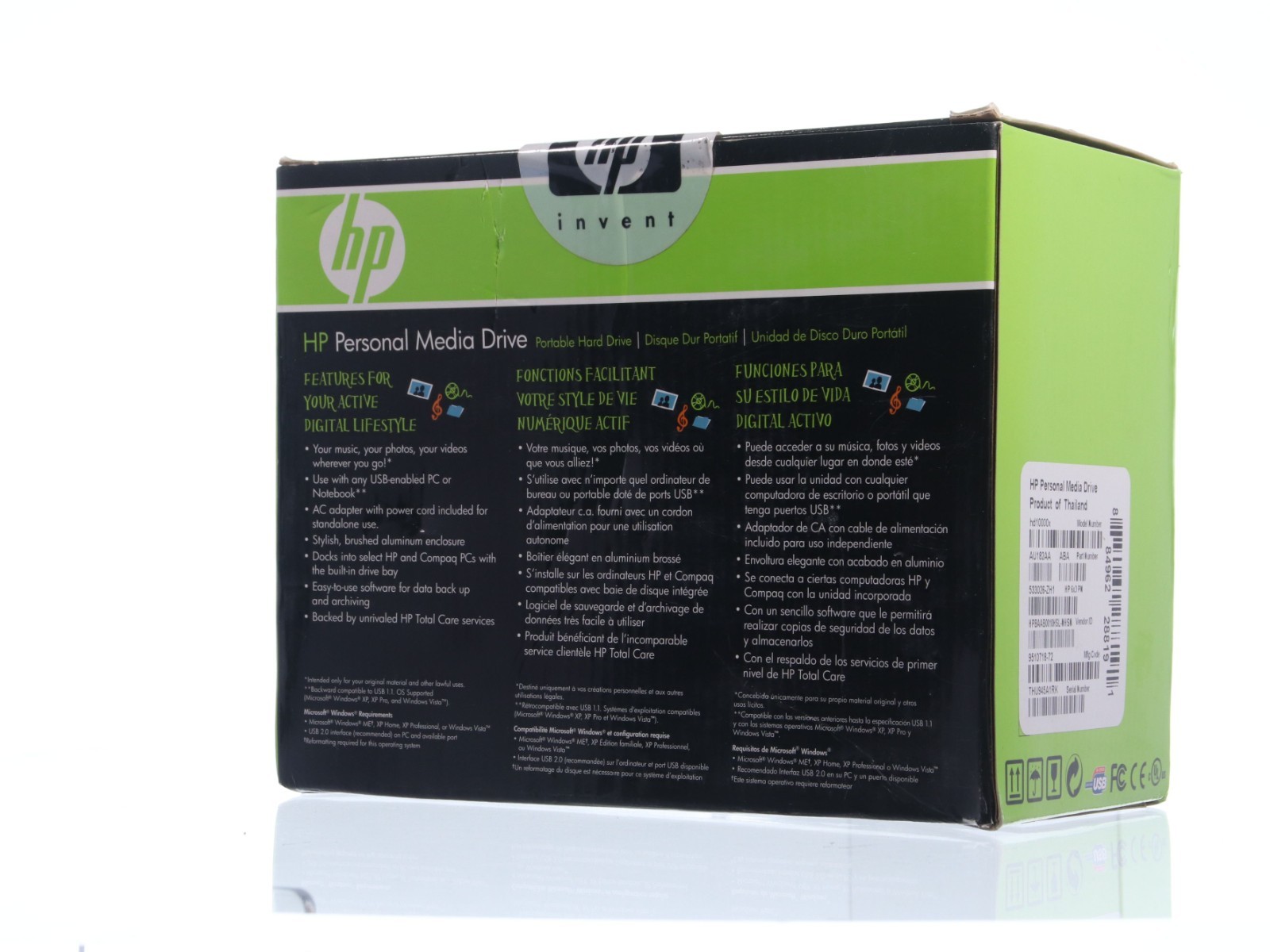 HP Media Drive 1TB Portable External USB drive HD10000X New - Image 8