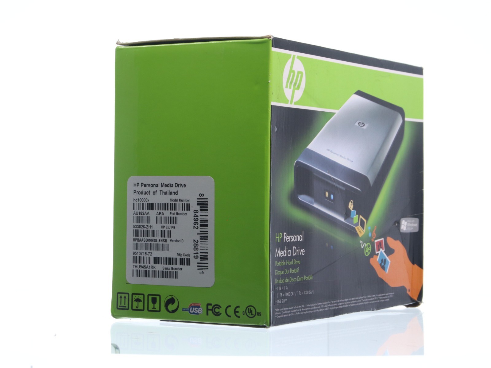 HP Media Drive 1TB Portable External USB drive HD10000X New - Image 11