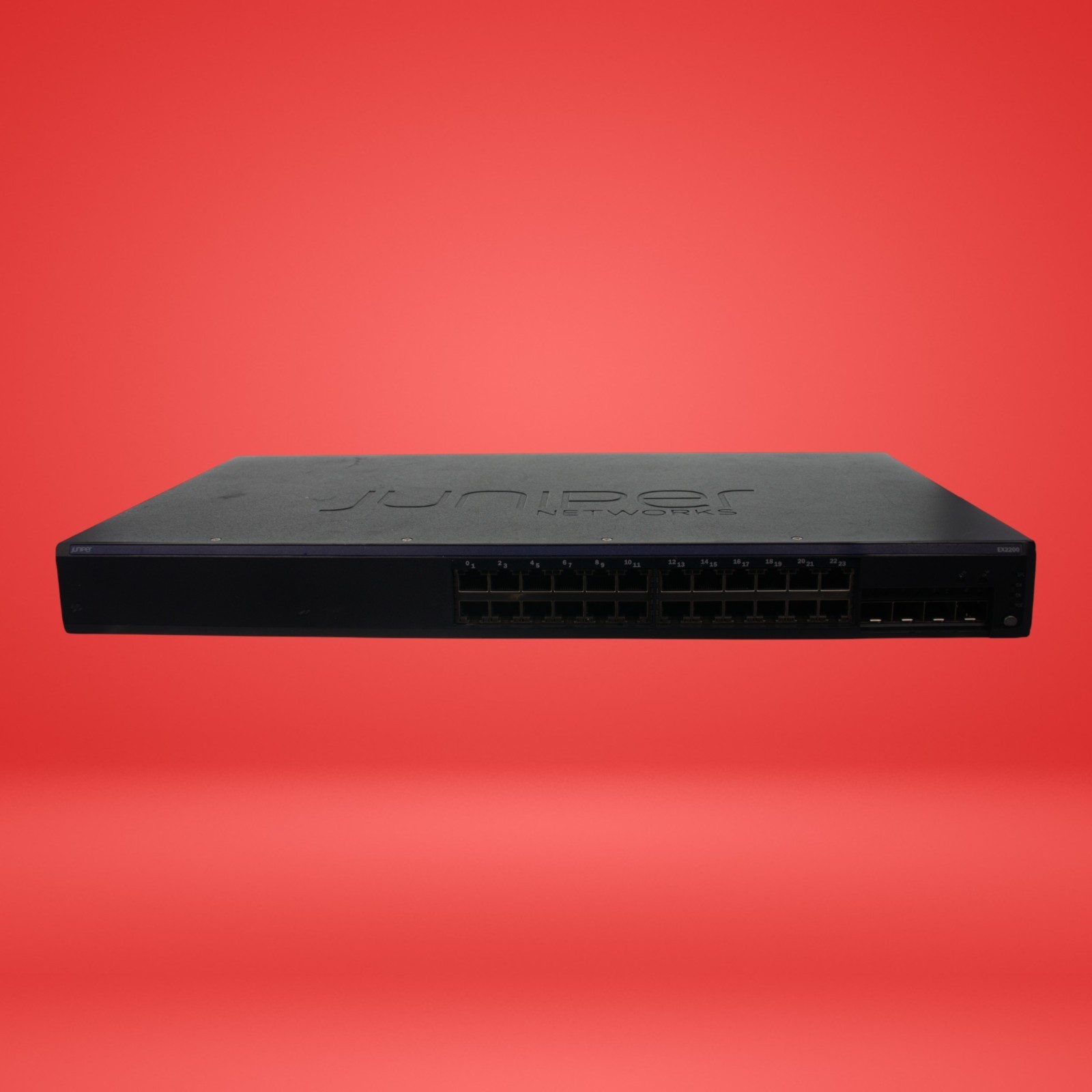 Juniper EX2200 24-Port Gigabit Network Switch with 4 SPF+ 1/10G Uplink Ports...