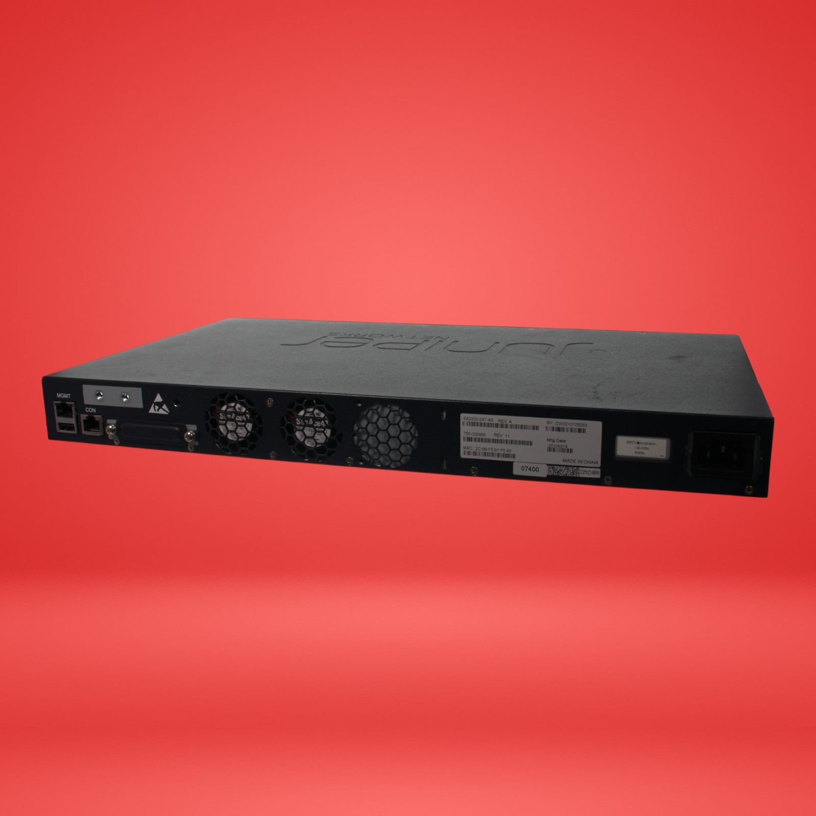 Juniper EX2200 24-Port Gigabit Network Switch with 4 SPF+ 1/10G Uplink Ports... - Image 5