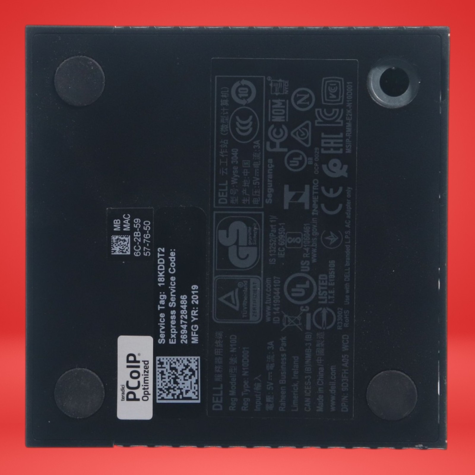 Dell Wyse 3040 Intel Atom x5 Dual DisplayPort 10GB SSD 2GB RAM - Image 2