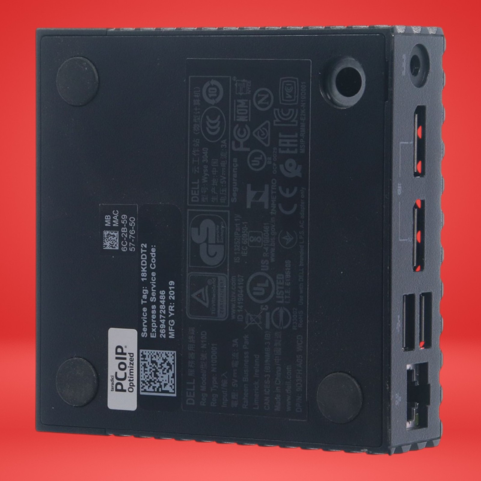 Dell Wyse 3040 Intel Atom x5 Dual DisplayPort 10GB SSD 2GB RAM - Image 3