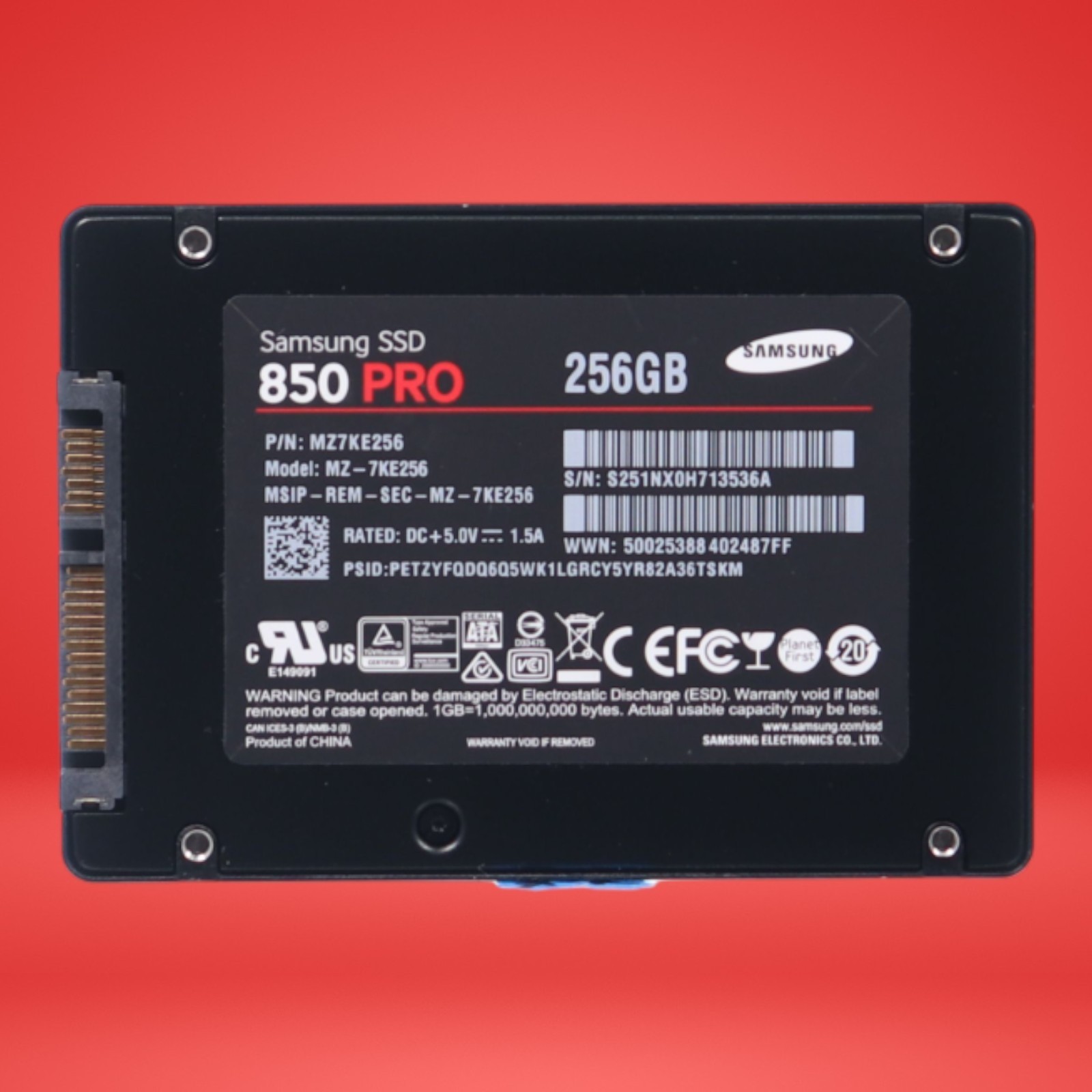 256gb SSD SATA Hard Drive Samsung 850 Pro MZ7KE256 - Image 4