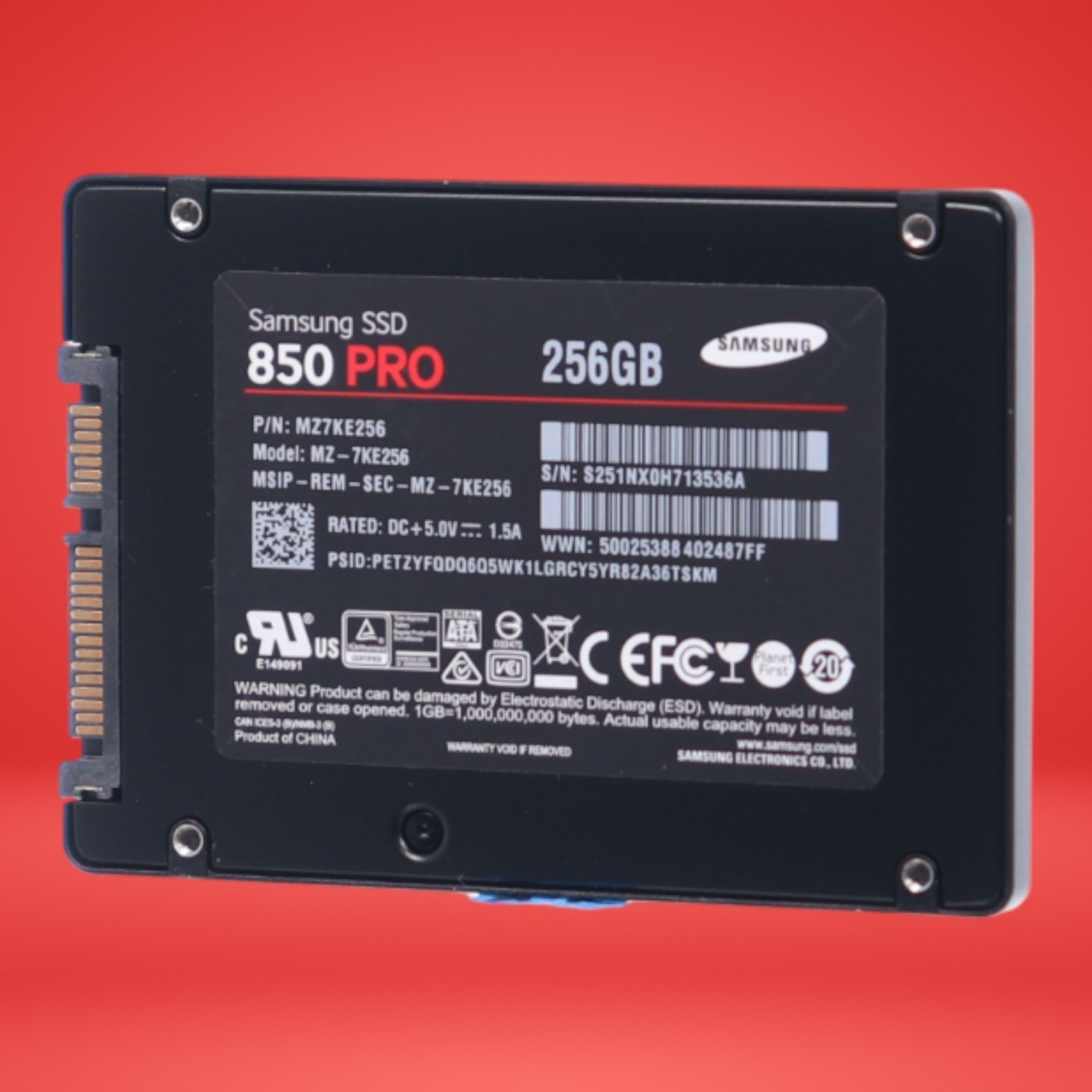 256gb SSD SATA Hard Drive Samsung 850 Pro MZ7KE256 - Image 5