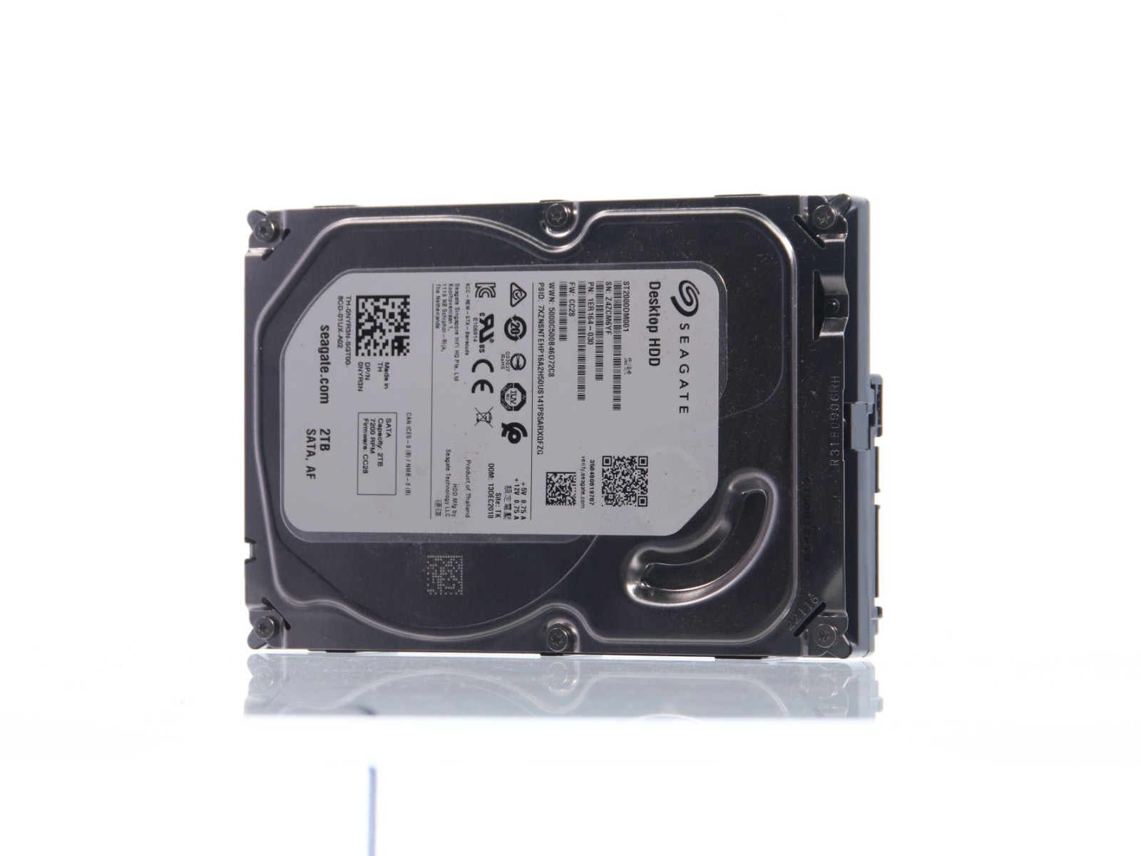 Seagate Barracuda 2TB HDD 3.5" SATA PC Hard Drive ST2000DM001 7200RPM Dell NYR3N - Image 2