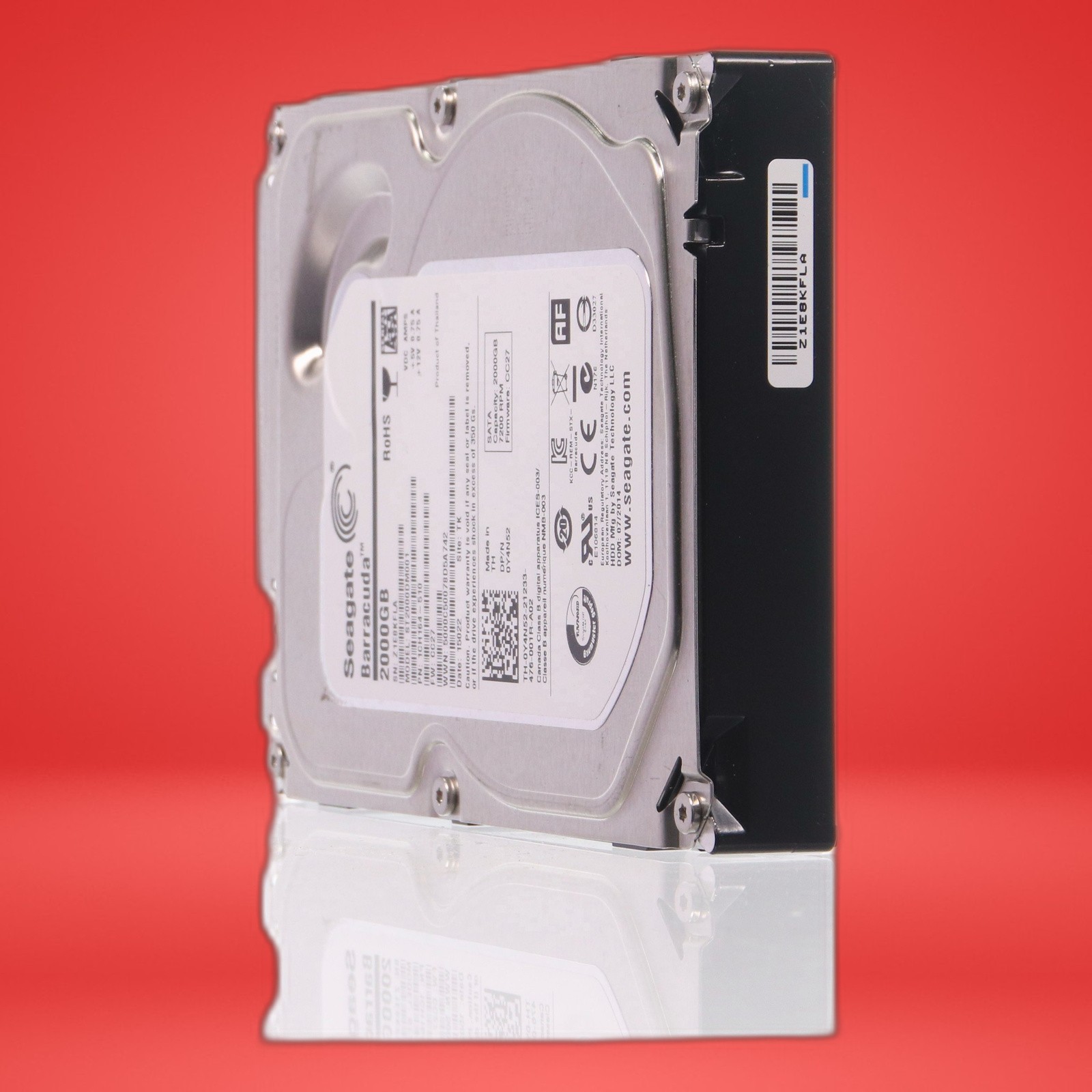 SEAGATE ST2000DM001 1CH164-510 0Y4N52 2TB 7.2K RPM 64MBCACHE 6Gb/s SATA 3.5" HDD - Image 3