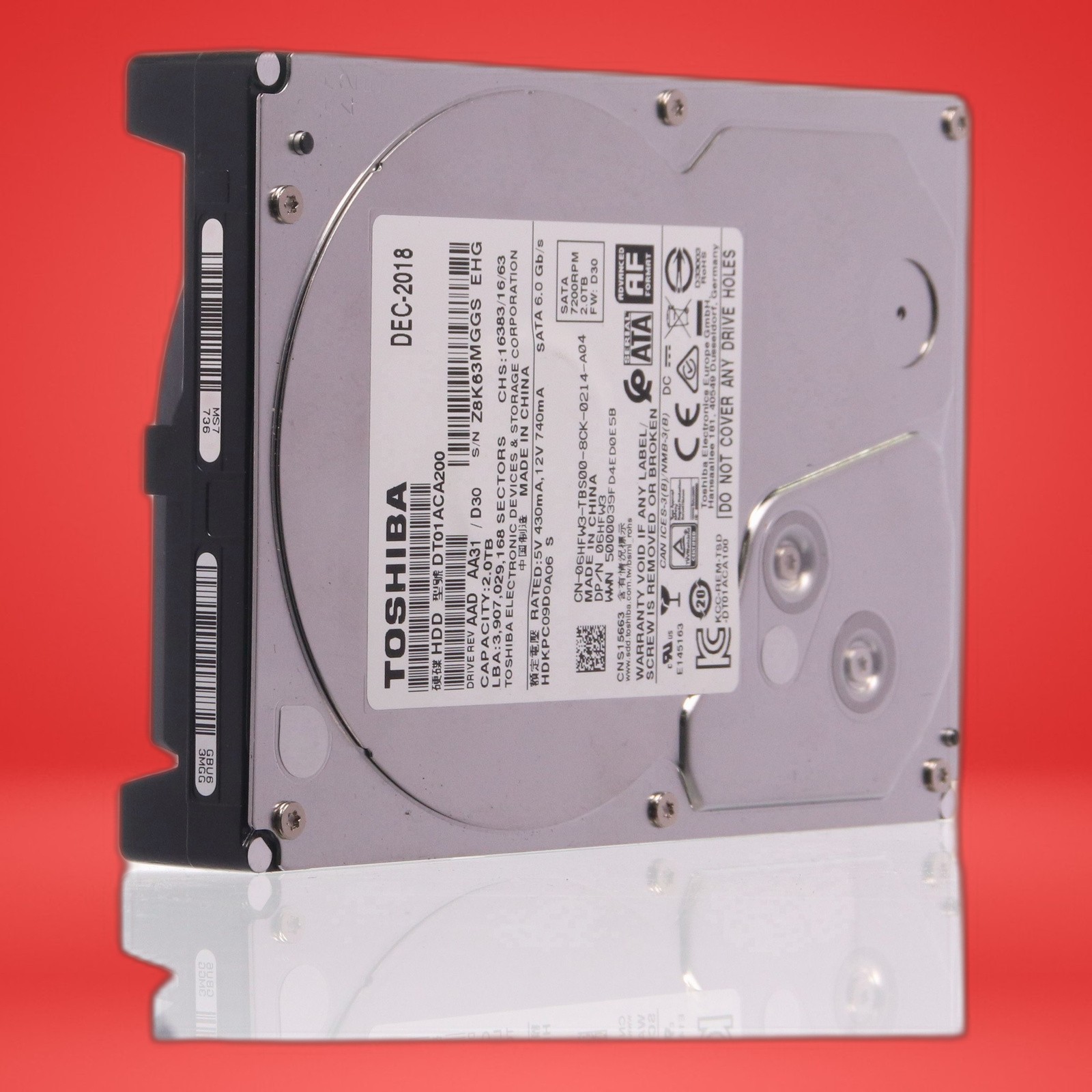 Toshiba 06HFW3 2TB HDD 7.2K RPM 3.5" SATA Model: DT01ACA200 DP/N: 6HFW3 - Image 11